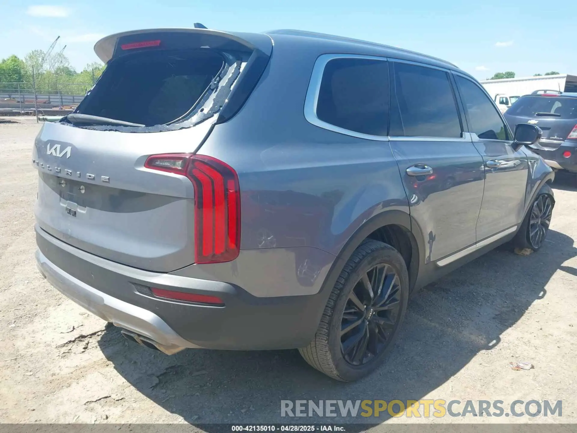 4 fotografías del automóvil dañado 5XYP54HC8NG290821 KIA TELLURIDE 2022
