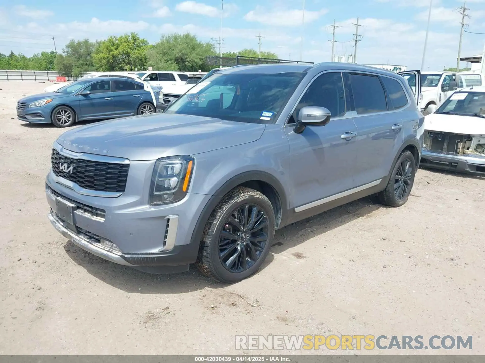 2 fotografías del automóvil dañado 5XYP54HC9NG214458 KIA TELLURIDE 2022