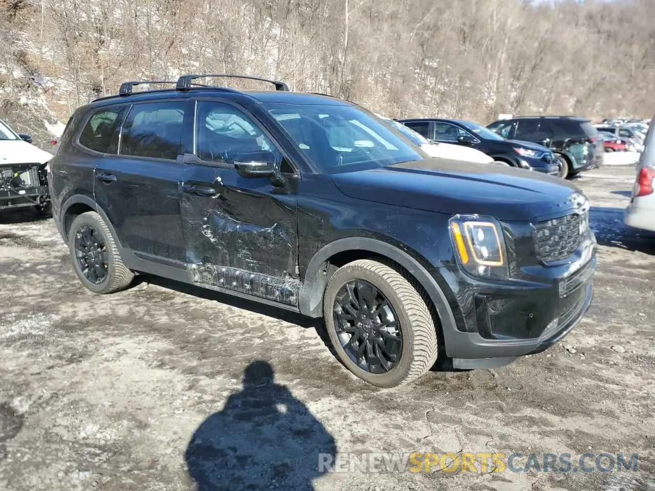 4 fotografías del automóvil dañado 5XYP5DHC1NG323836 KIA TELLURIDE 2022