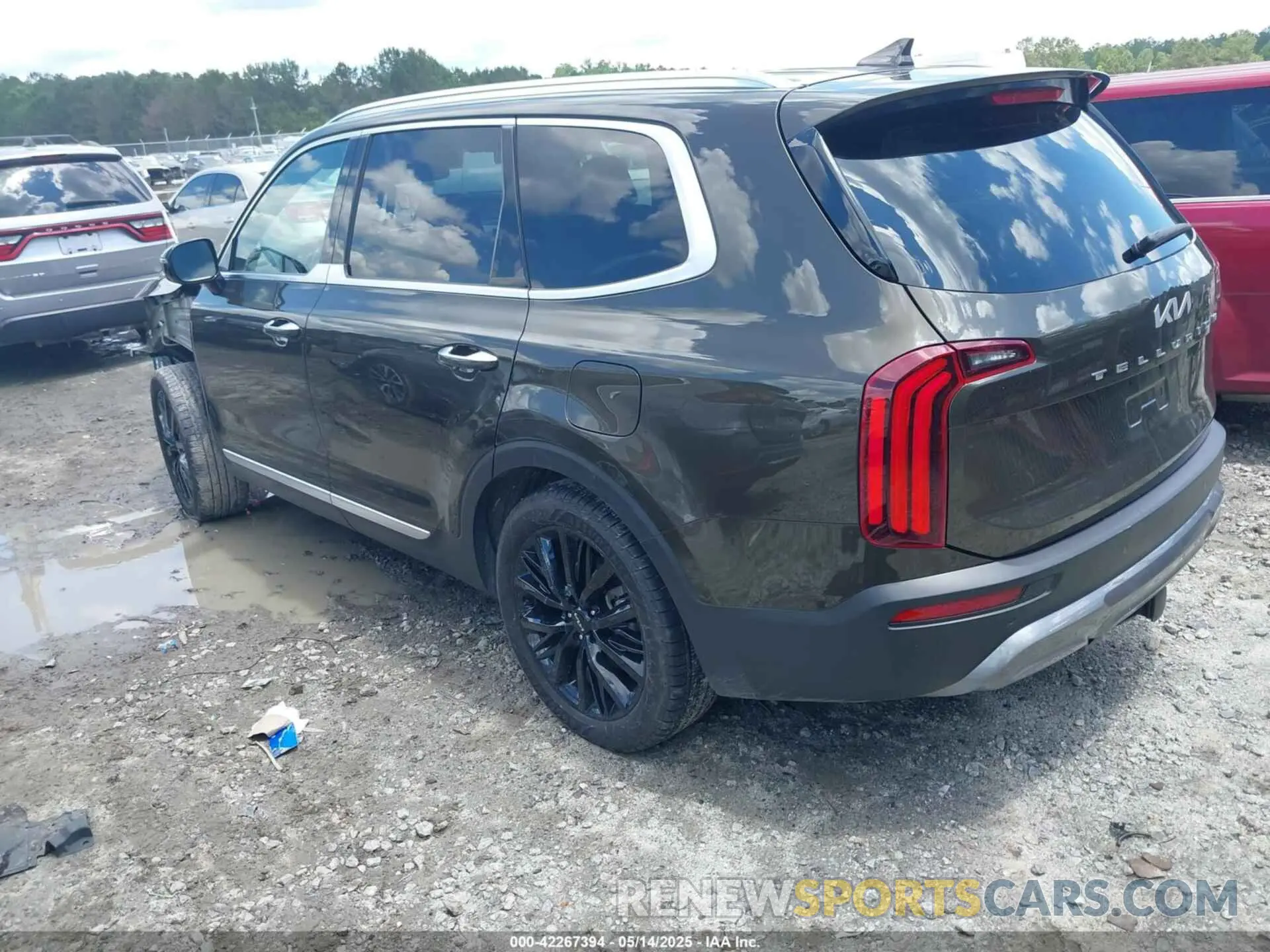 3 fotografías del automóvil dañado 5XYP5DHC3NG306763 KIA TELLURIDE 2022