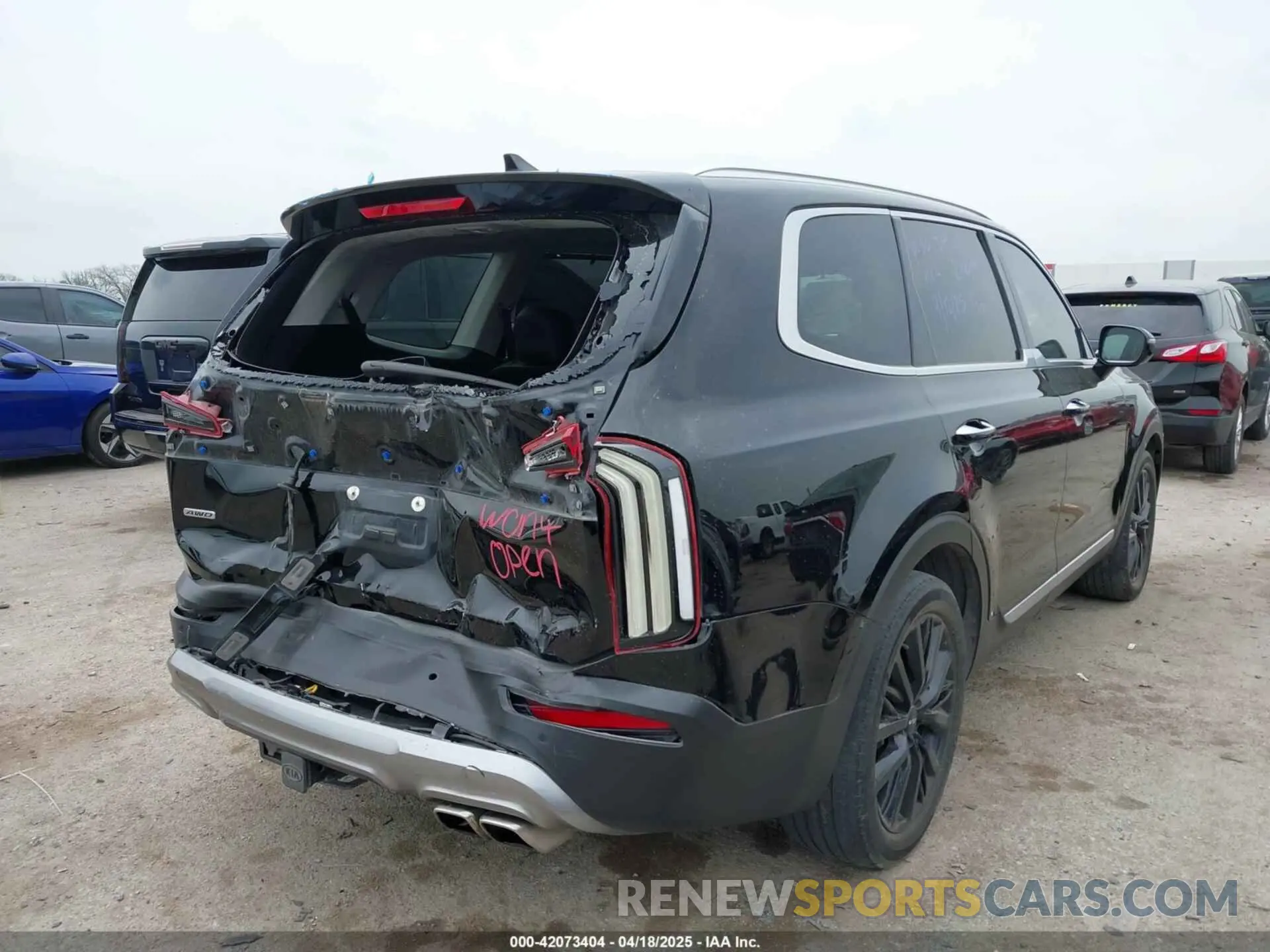 4 fotografías del automóvil dañado 5XYP5DHC4NG249036 KIA TELLURIDE 2022