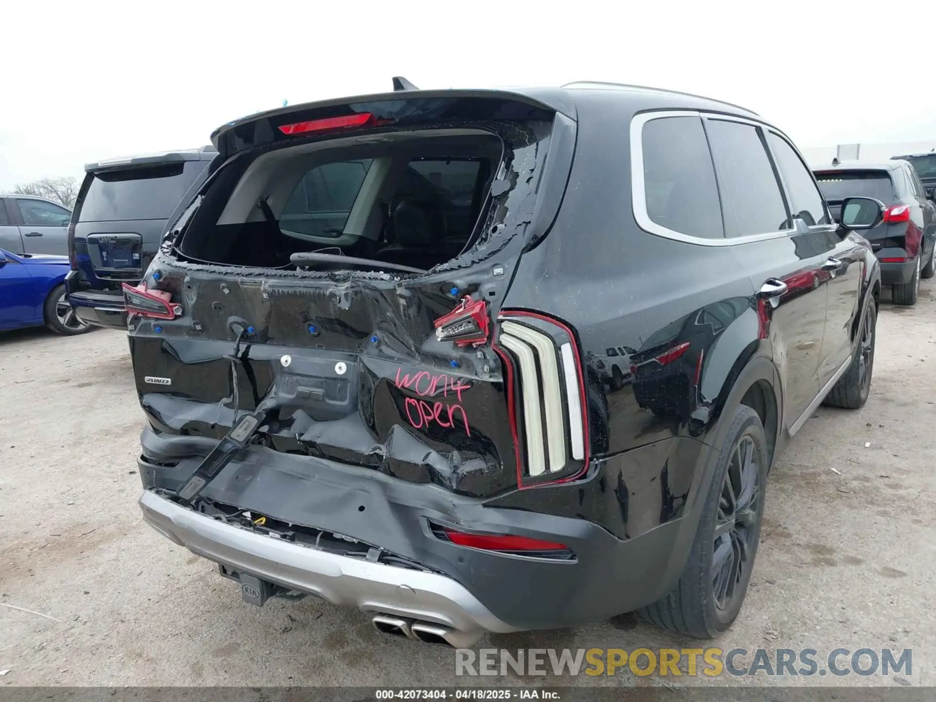 6 fotografías del automóvil dañado 5XYP5DHC4NG249036 KIA TELLURIDE 2022