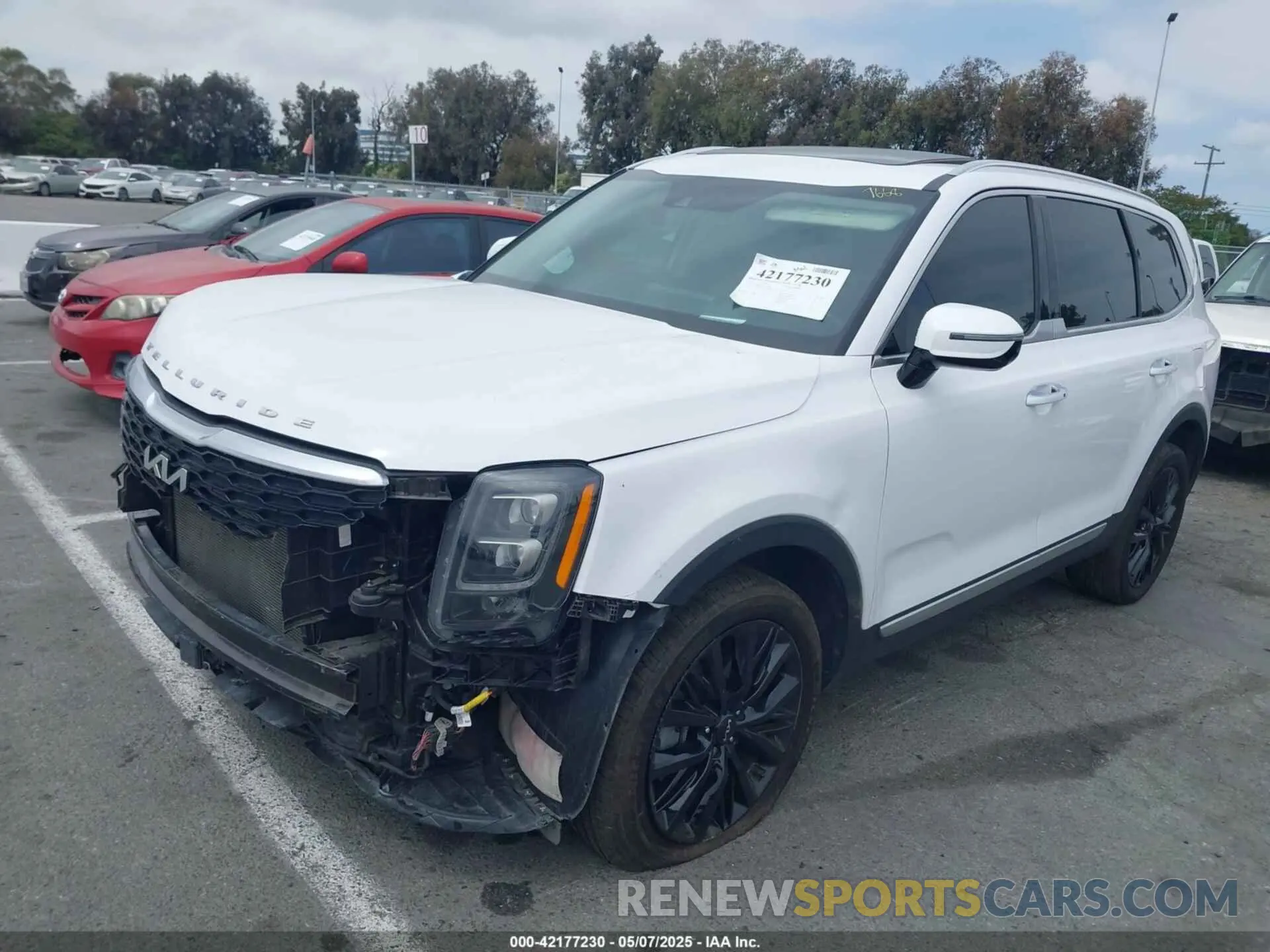 2 fotografías del automóvil dañado 5XYP5DHC9NG247668 KIA TELLURIDE 2022