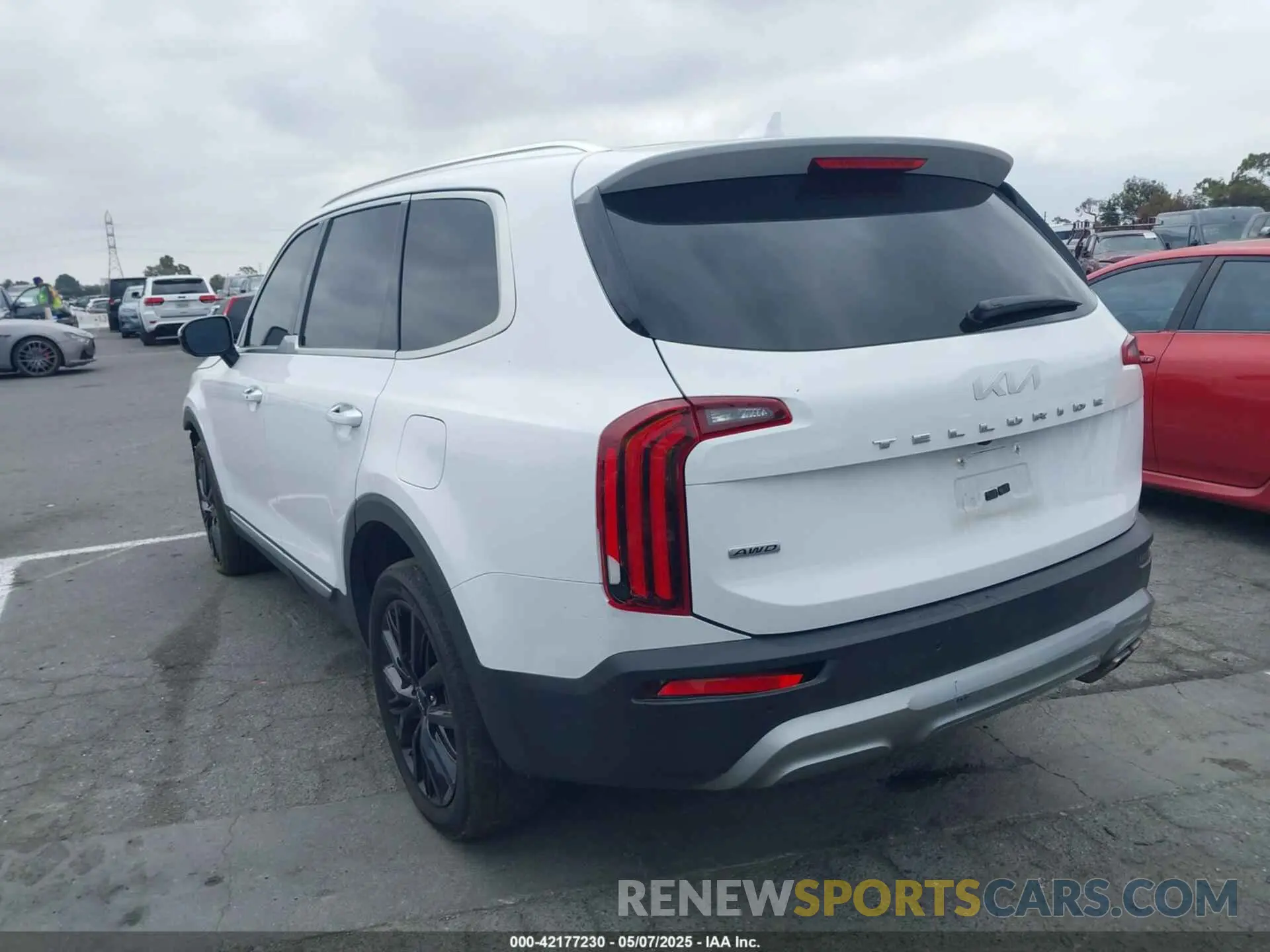 3 fotografías del automóvil dañado 5XYP5DHC9NG247668 KIA TELLURIDE 2022