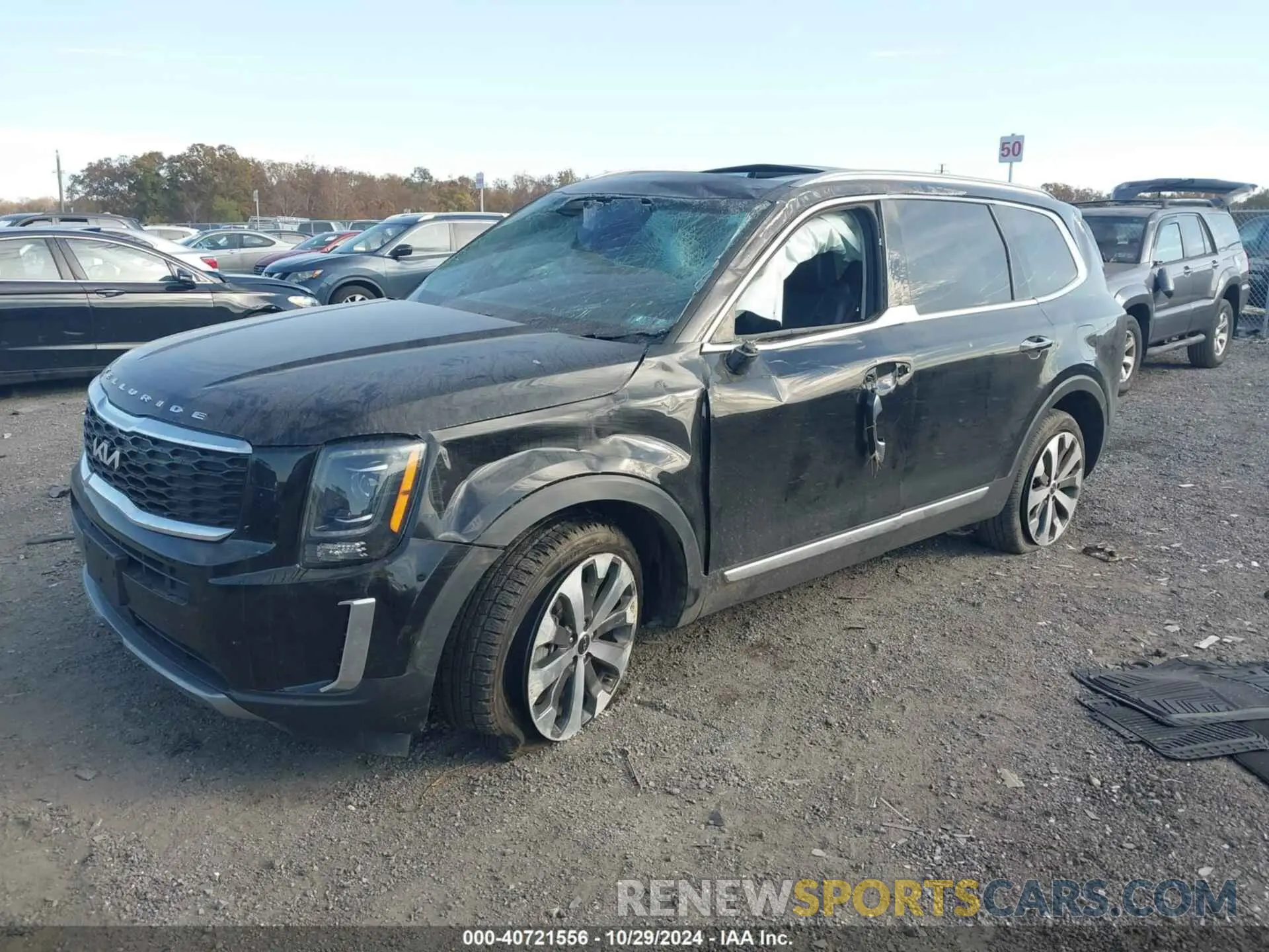 2 fotografías del automóvil dañado 5XYP64HC0NG197708 KIA TELLURIDE 2022