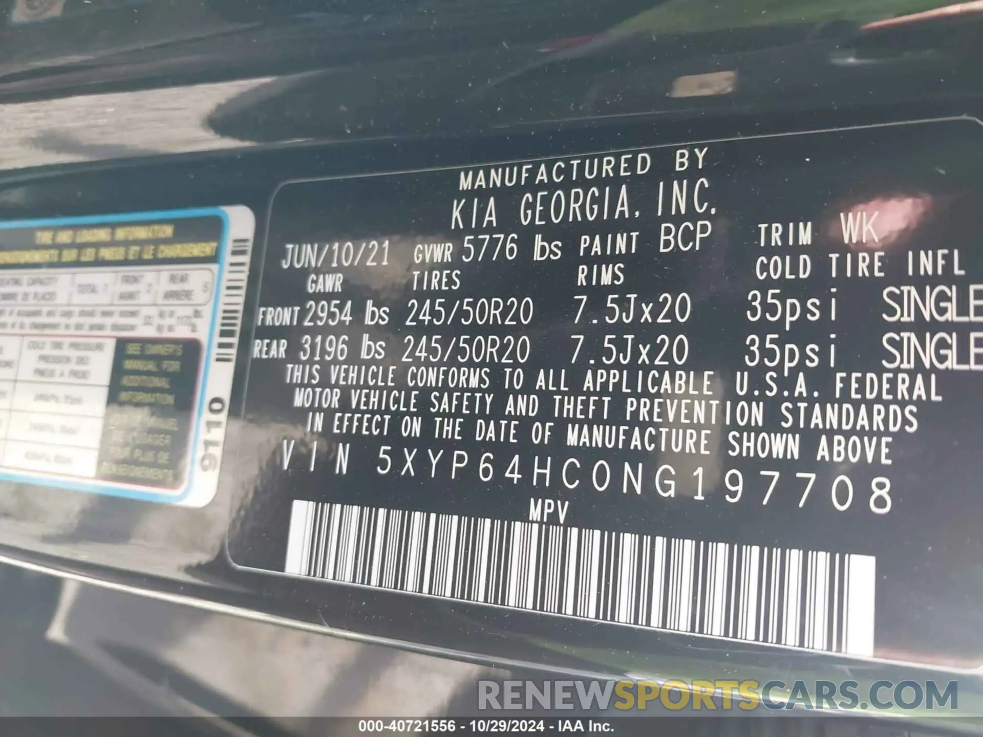 9 fotografías del automóvil dañado 5XYP64HC0NG197708 KIA TELLURIDE 2022