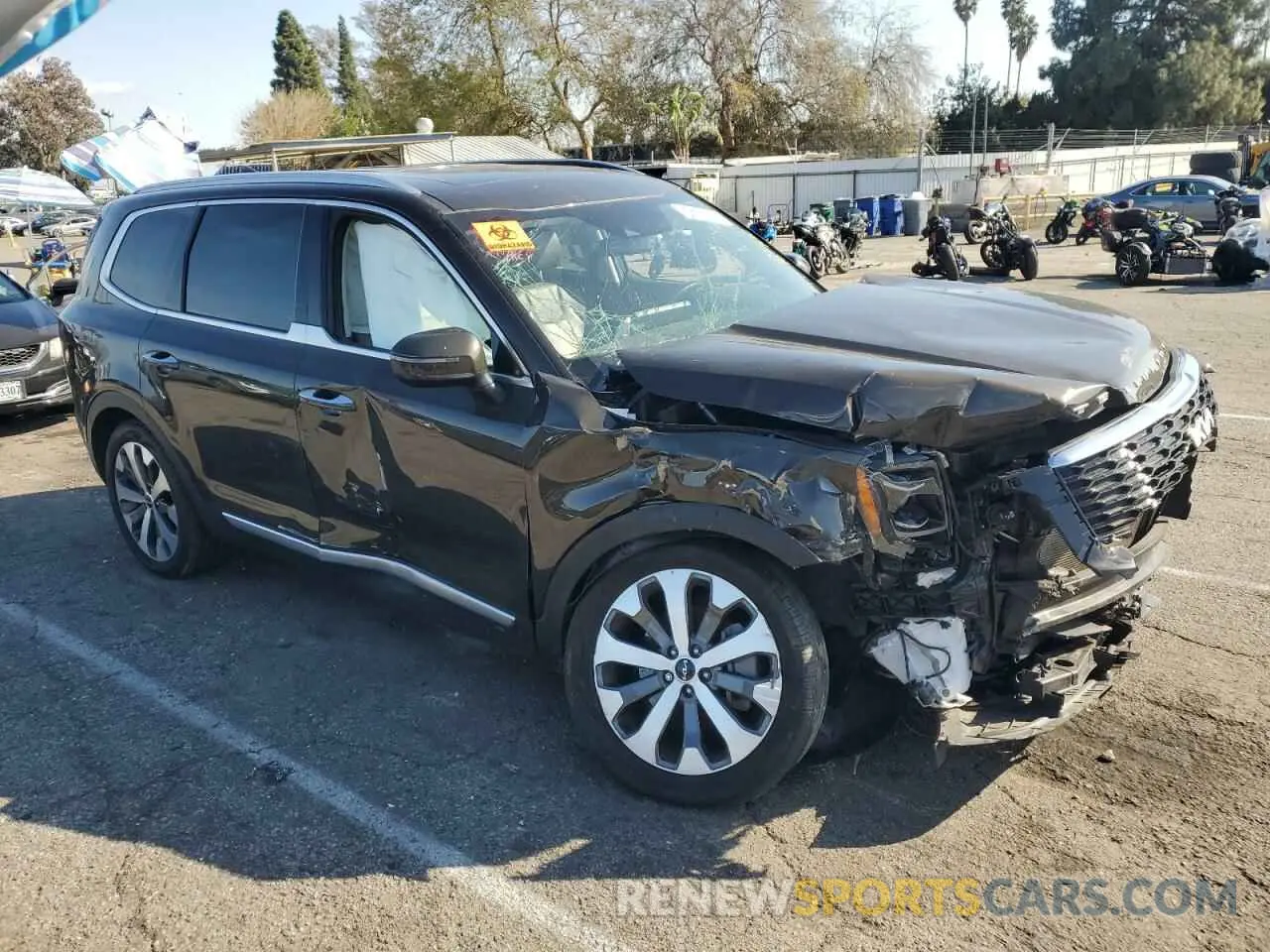 4 fotografías del automóvil dañado 5XYP6DHC6NG223230 KIA TELLURIDE 2022