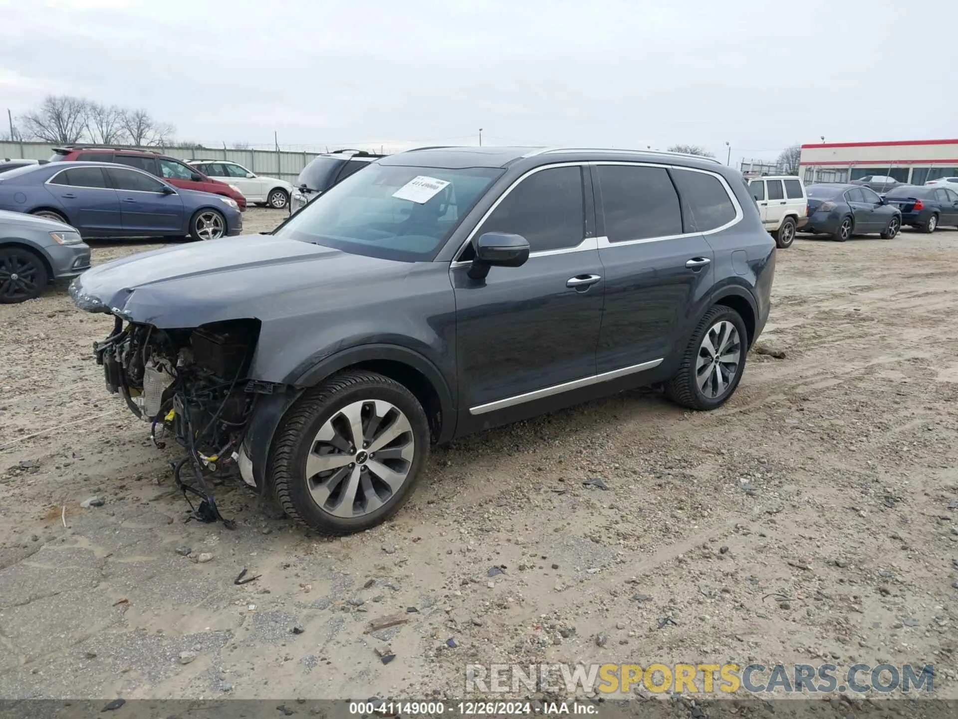2 fotografías del automóvil dañado 5XYP6DHCXNG240676 KIA TELLURIDE 2022