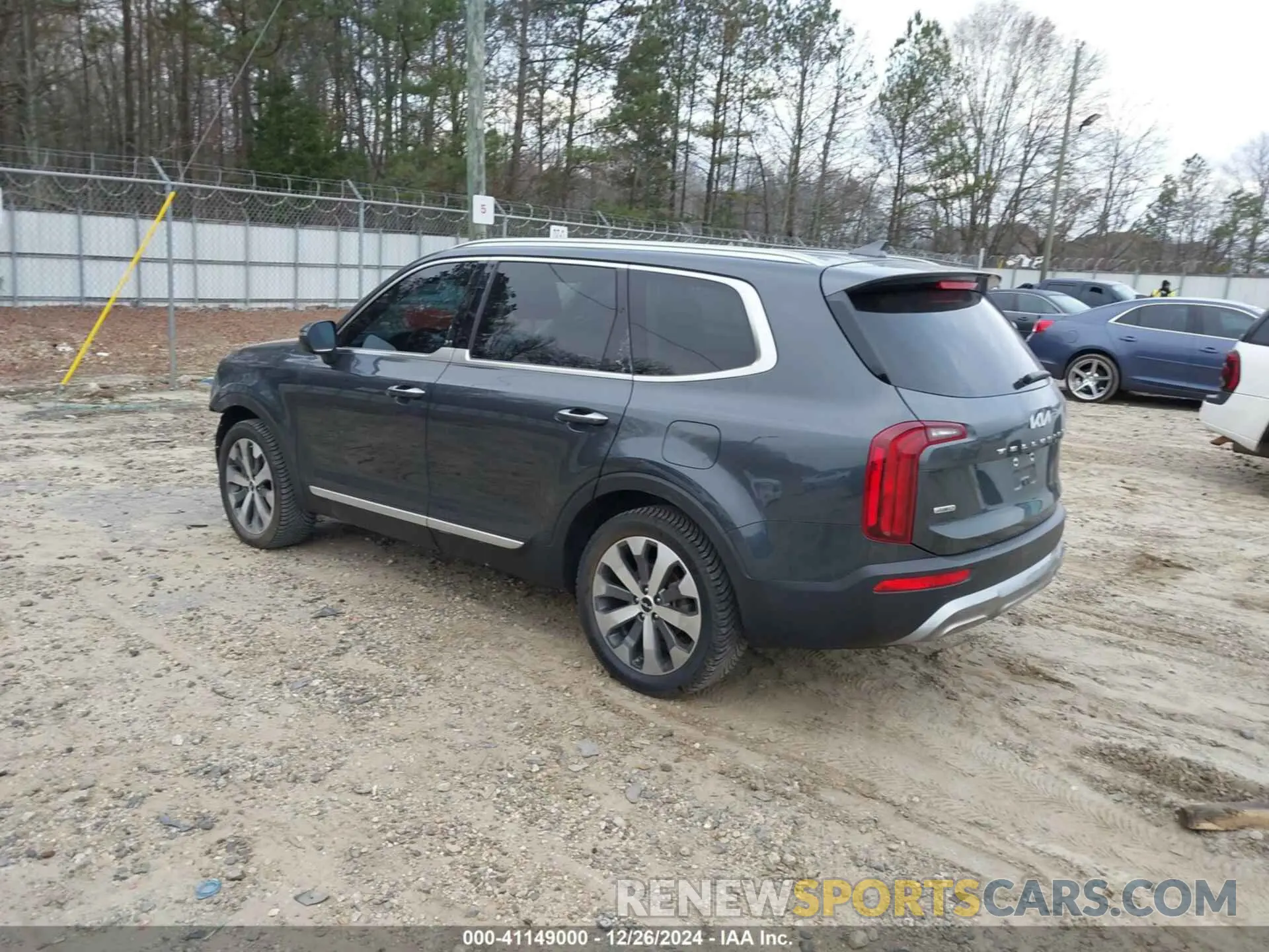 3 fotografías del automóvil dañado 5XYP6DHCXNG240676 KIA TELLURIDE 2022