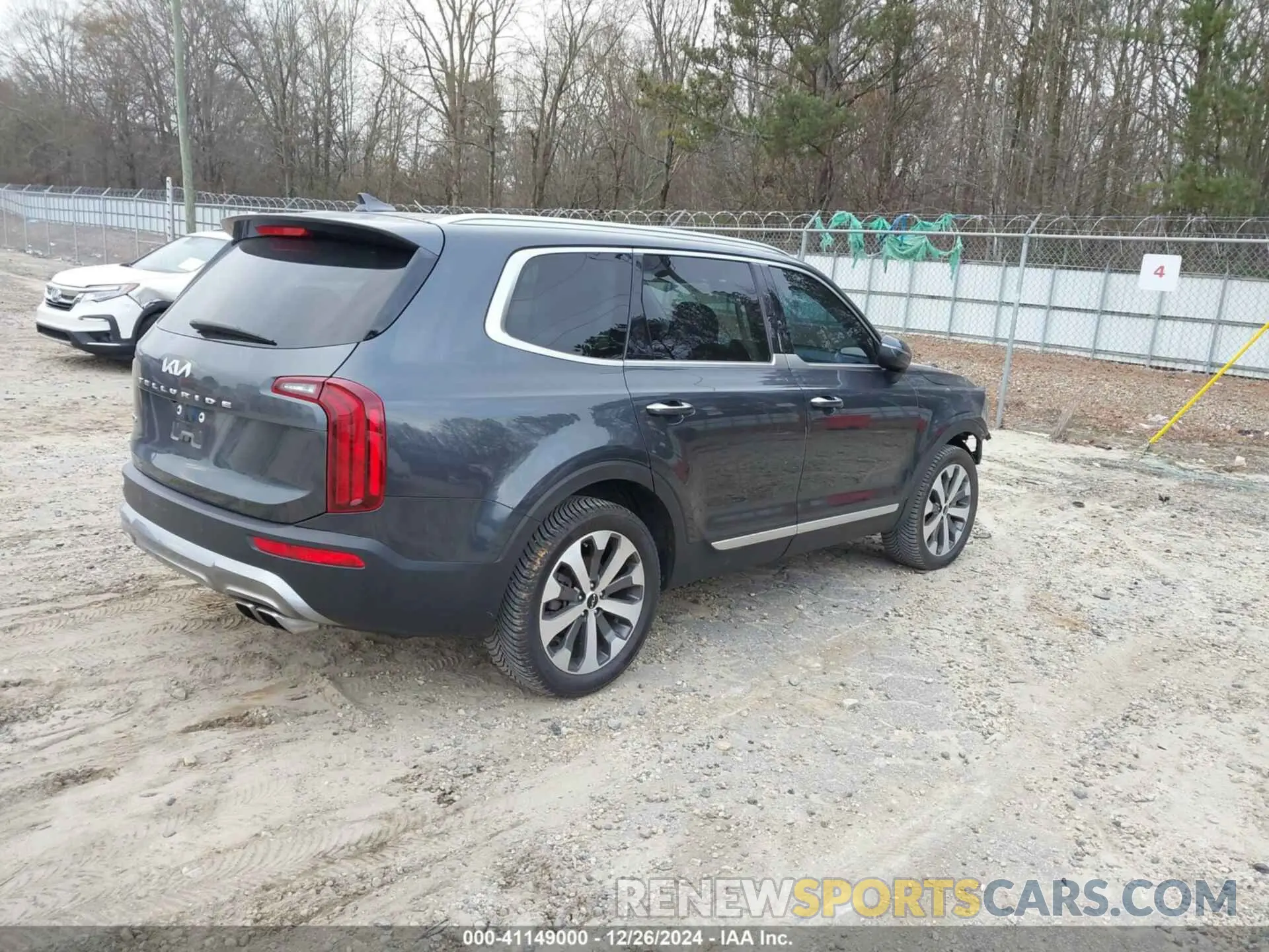 4 fotografías del automóvil dañado 5XYP6DHCXNG240676 KIA TELLURIDE 2022