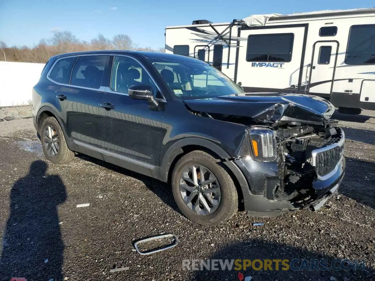 4 fotografías del automóvil dañado 5XYP2DGC2PG366207 KIA TELLURIDE 2023