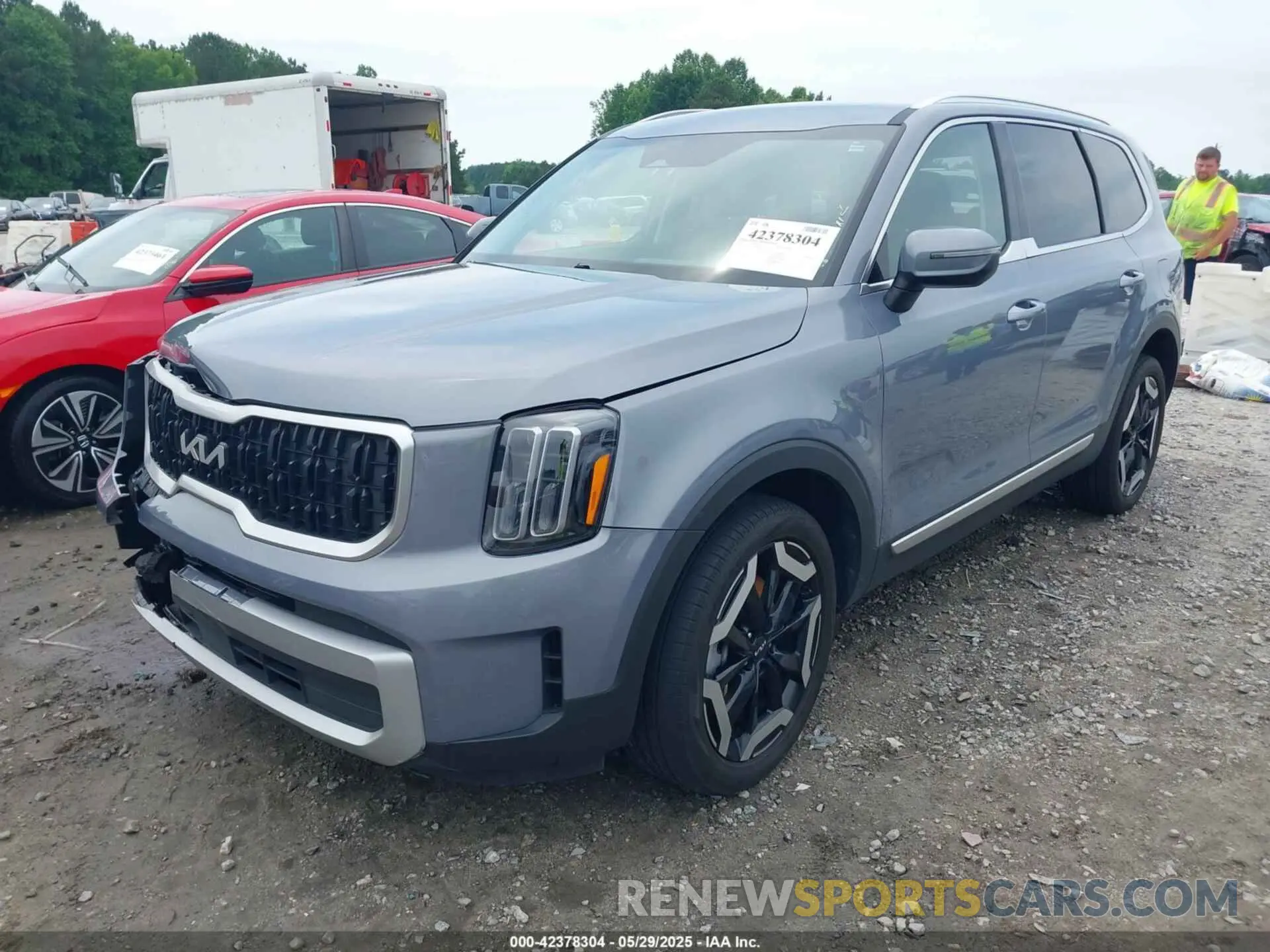 2 fotografías del automóvil dañado 5XYP34GC5PG408253 KIA TELLURIDE 2023