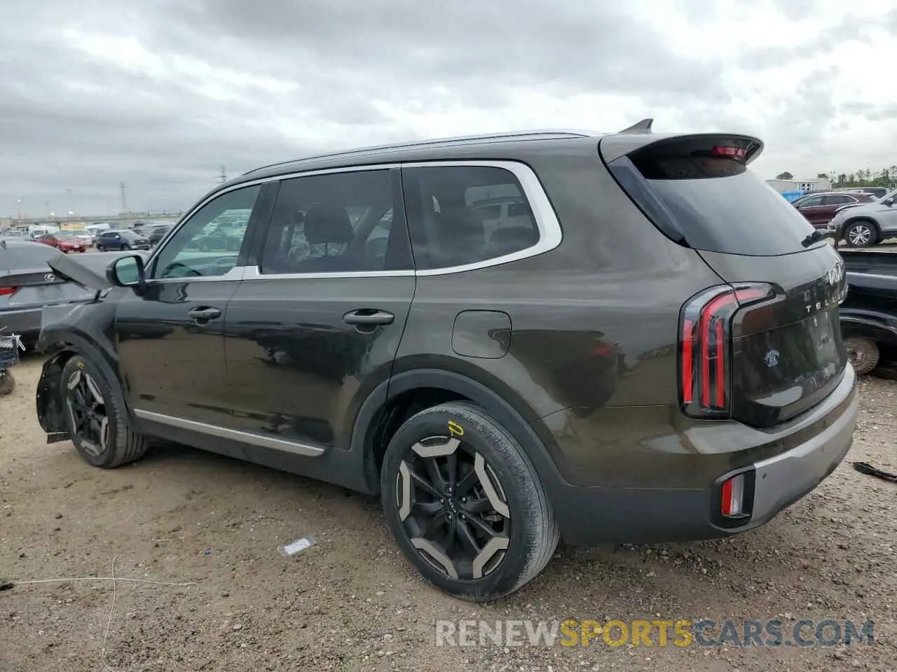 2 fotografías del automóvil dañado 5XYP34GC7PG348752 KIA TELLURIDE 2023