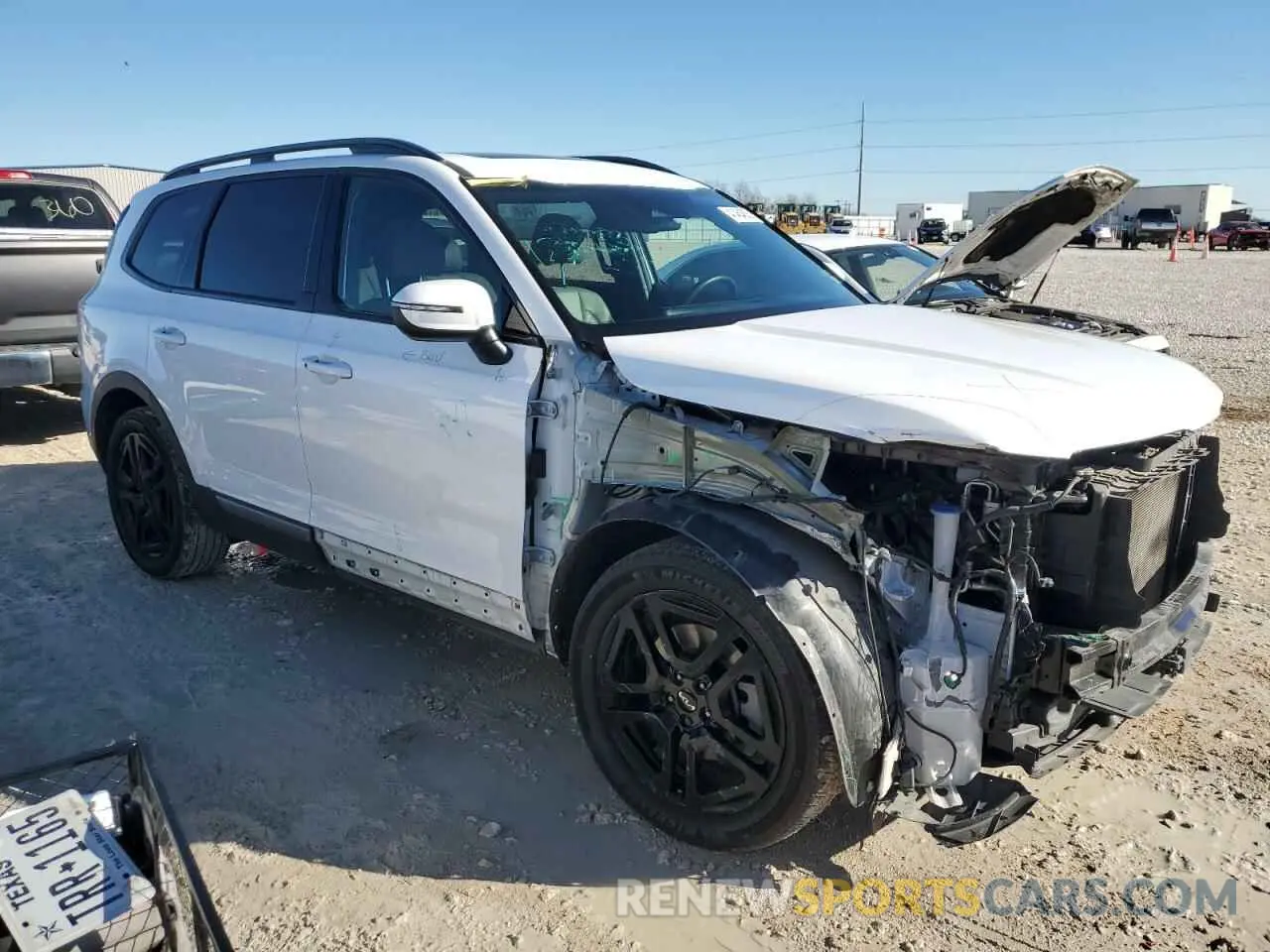 4 fotografías del automóvil dañado 5XYP3DGC3PG344827 KIA TELLURIDE 2023