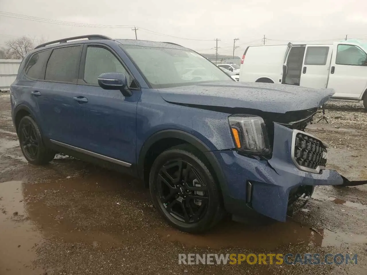 4 fotografías del automóvil dañado 5XYP3DGC7PG404463 KIA TELLURIDE 2023