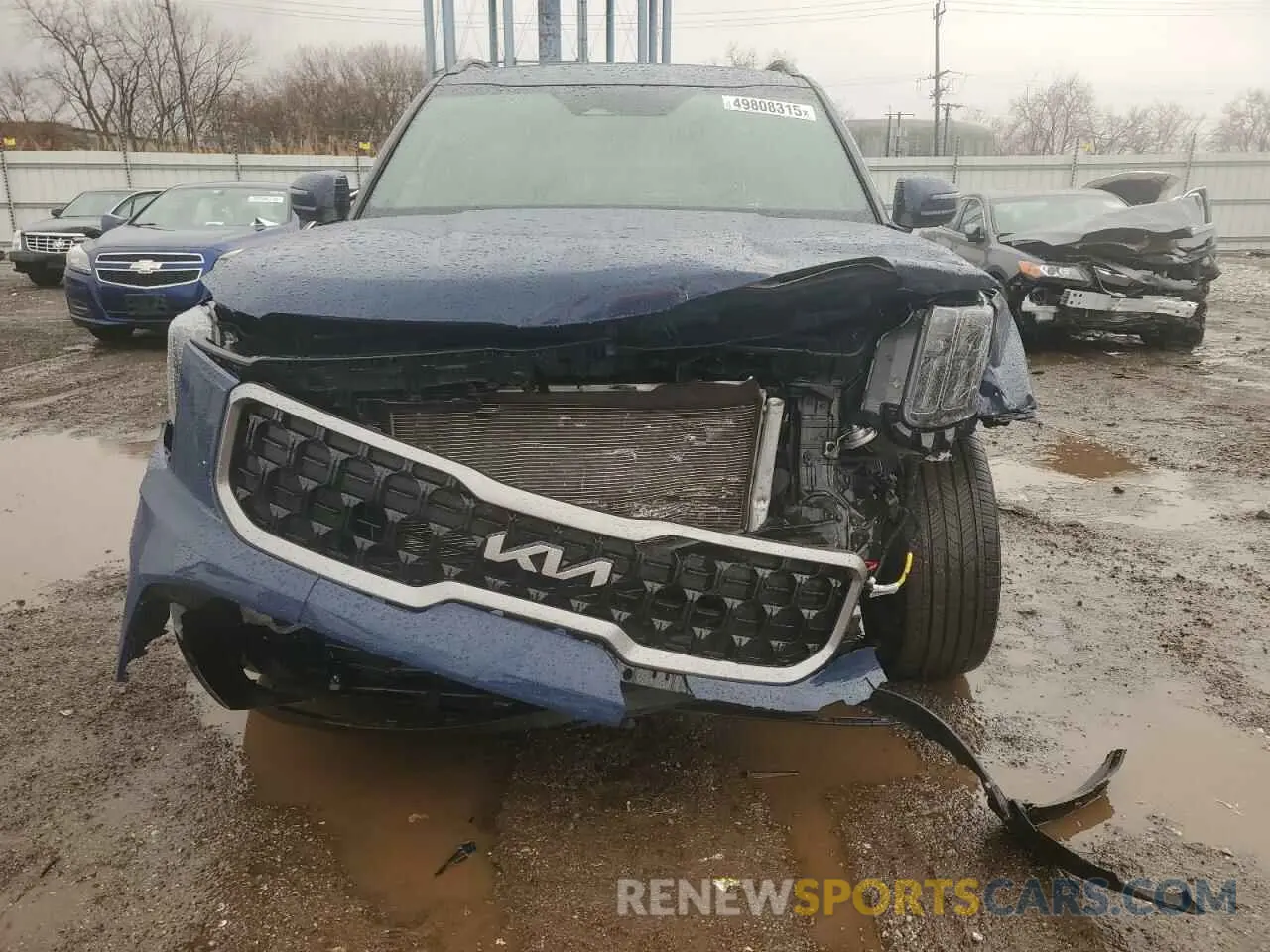 5 fotografías del automóvil dañado 5XYP3DGC7PG404463 KIA TELLURIDE 2023