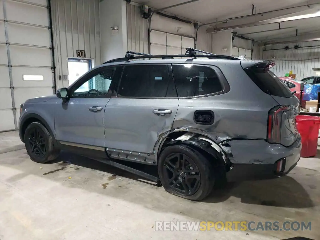 2 fotografías del automóvil dañado 5XYP3DGC8PG372784 KIA TELLURIDE 2023
