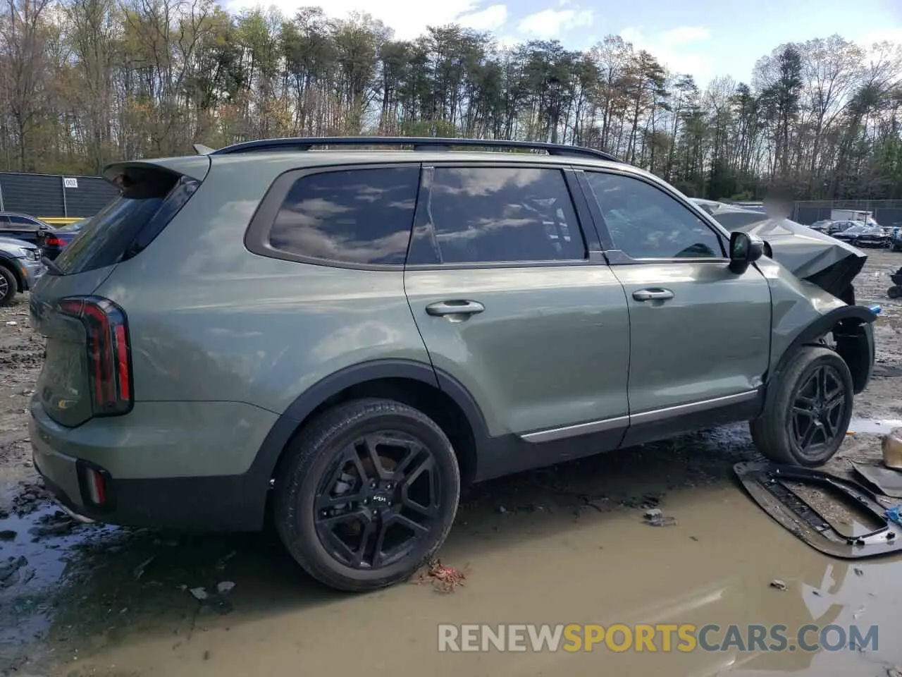 3 fotografías del automóvil dañado 5XYP3DGC9PG337381 KIA TELLURIDE 2023