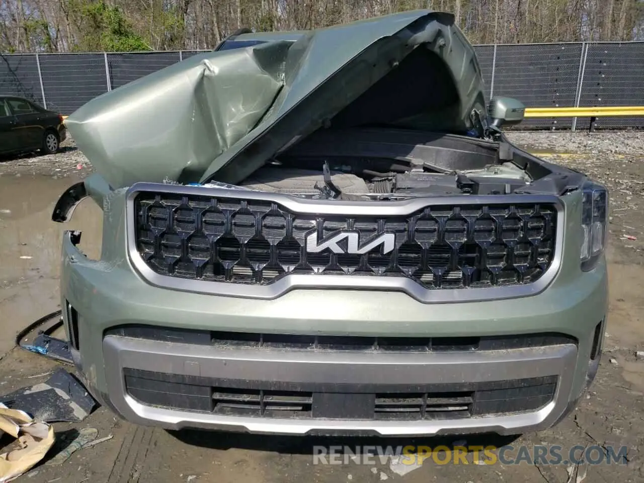 5 fotografías del automóvil dañado 5XYP3DGC9PG337381 KIA TELLURIDE 2023