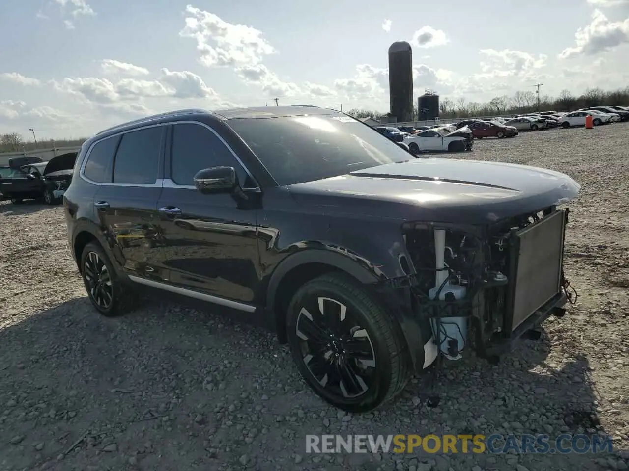 4 fotografías del automóvil dañado 5XYP54GC1PG396371 KIA TELLURIDE 2023