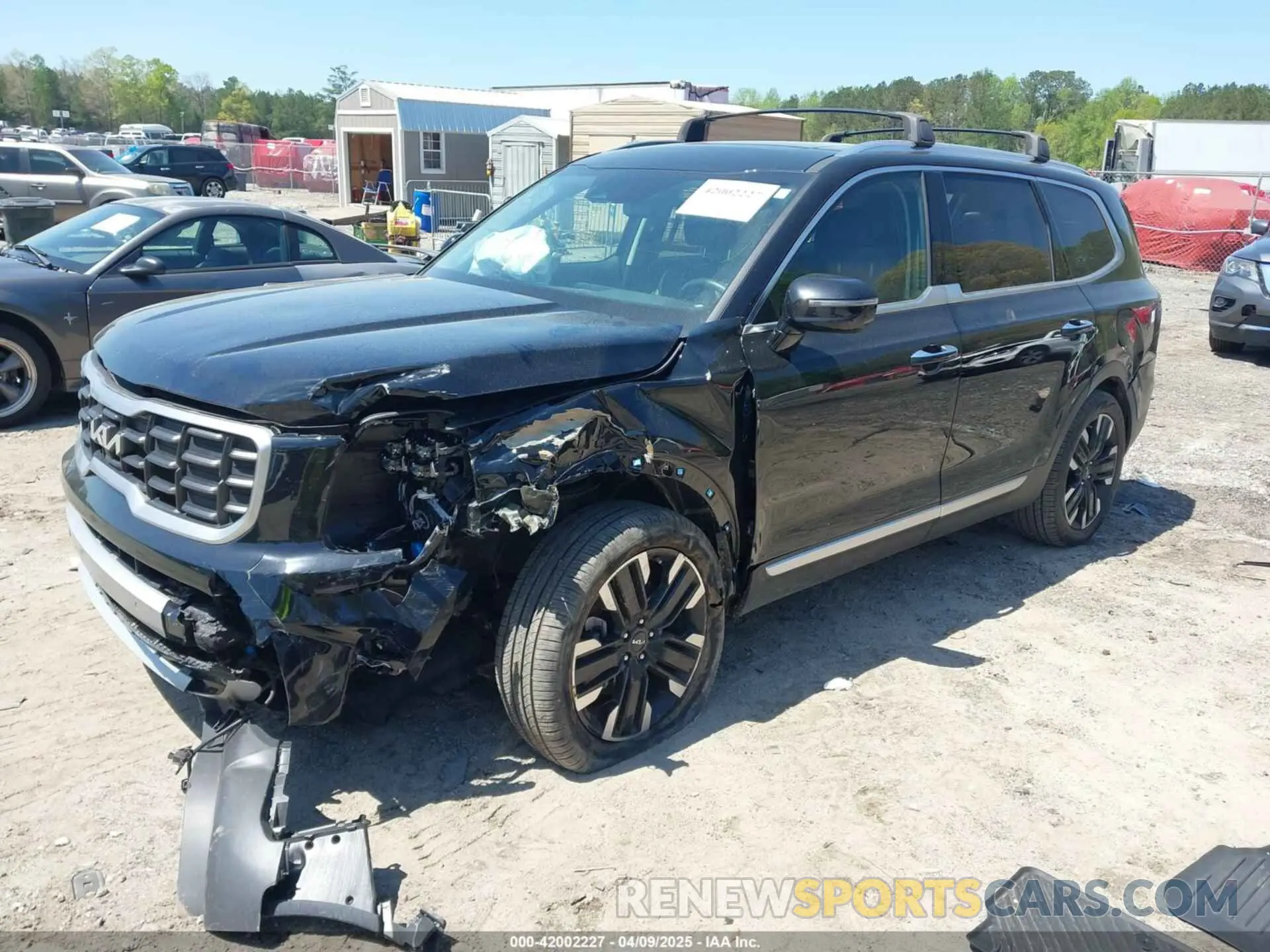 2 fotografías del automóvil dañado 5XYP54GC9PG405379 KIA TELLURIDE 2023
