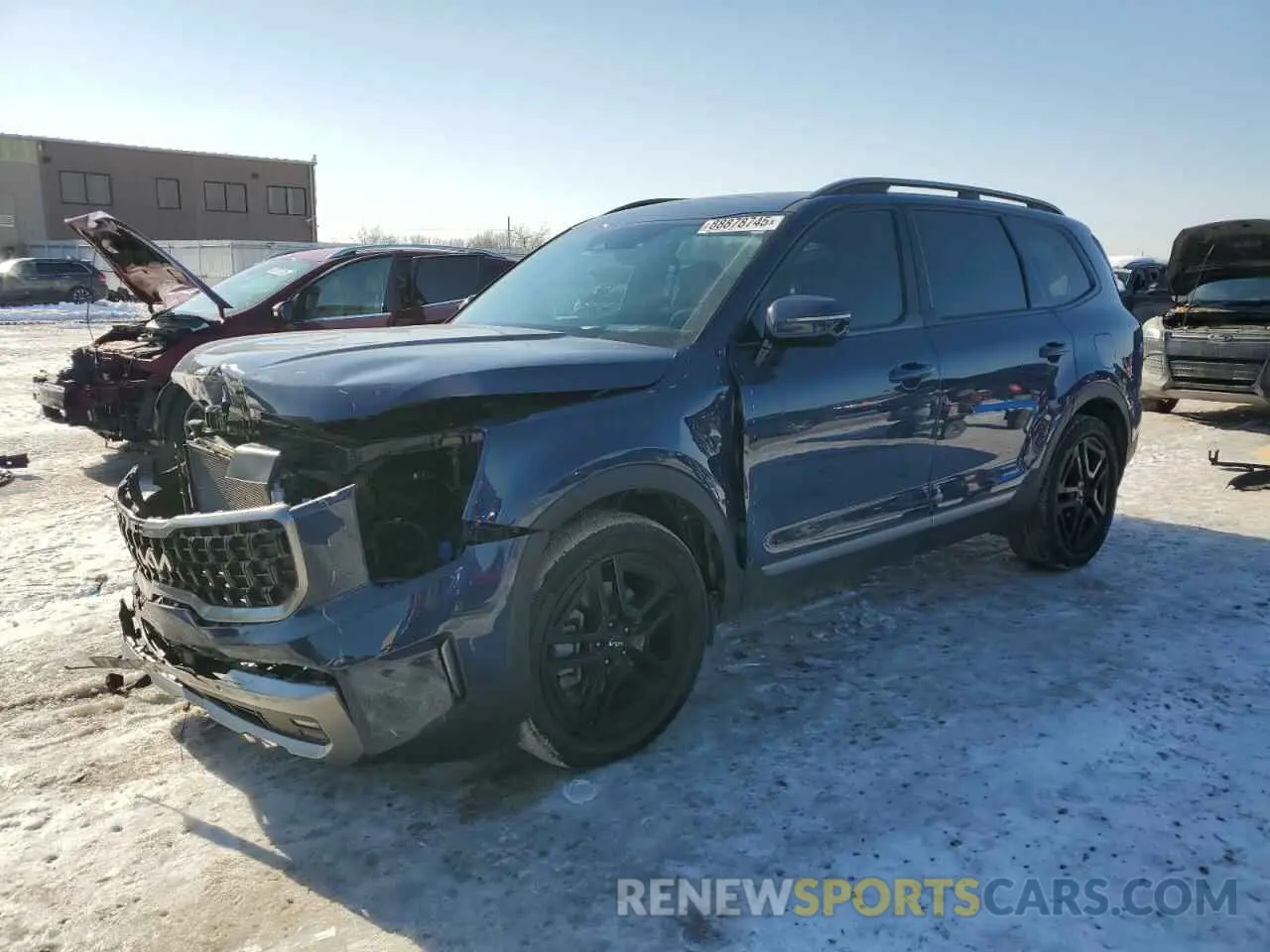 1 fotografías del automóvil dañado 5XYP5DGC2PG383922 KIA TELLURIDE 2023