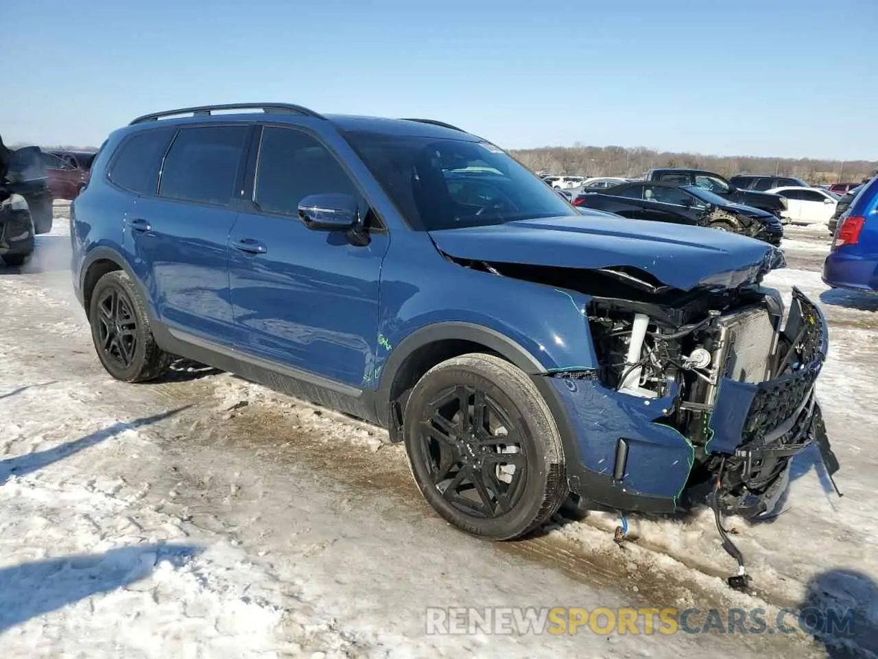 4 fotografías del automóvil dañado 5XYP5DGC2PG383922 KIA TELLURIDE 2023