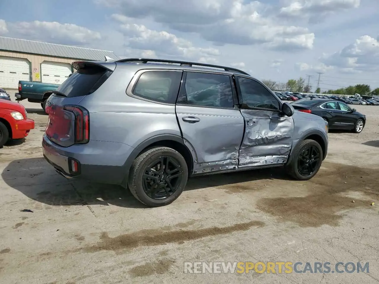 3 fotografías del automóvil dañado 5XYP5DGC3PG361752 KIA TELLURIDE 2023
