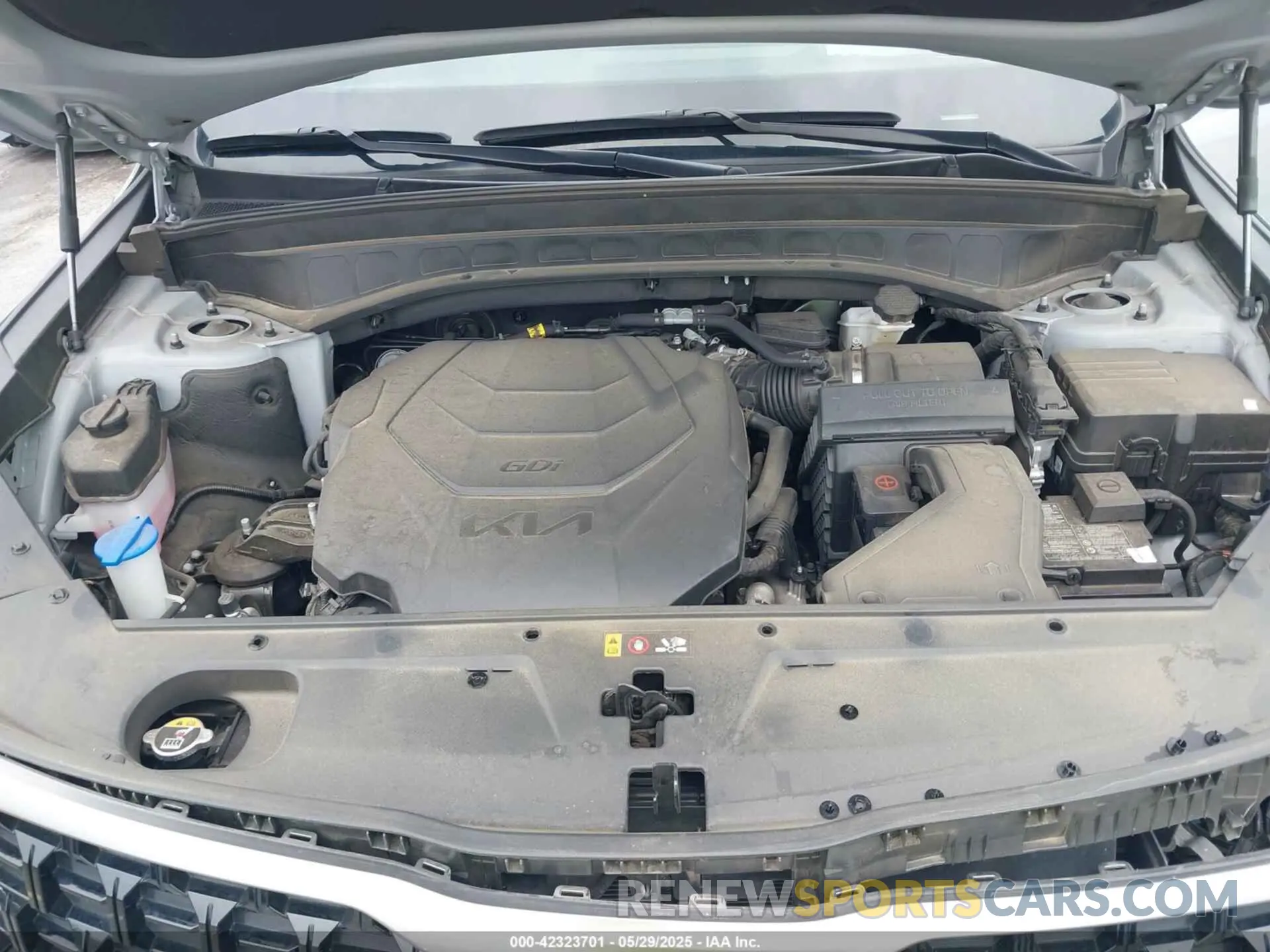 10 fotografías del automóvil dañado 5XYP5DGC3PG381080 KIA TELLURIDE 2023