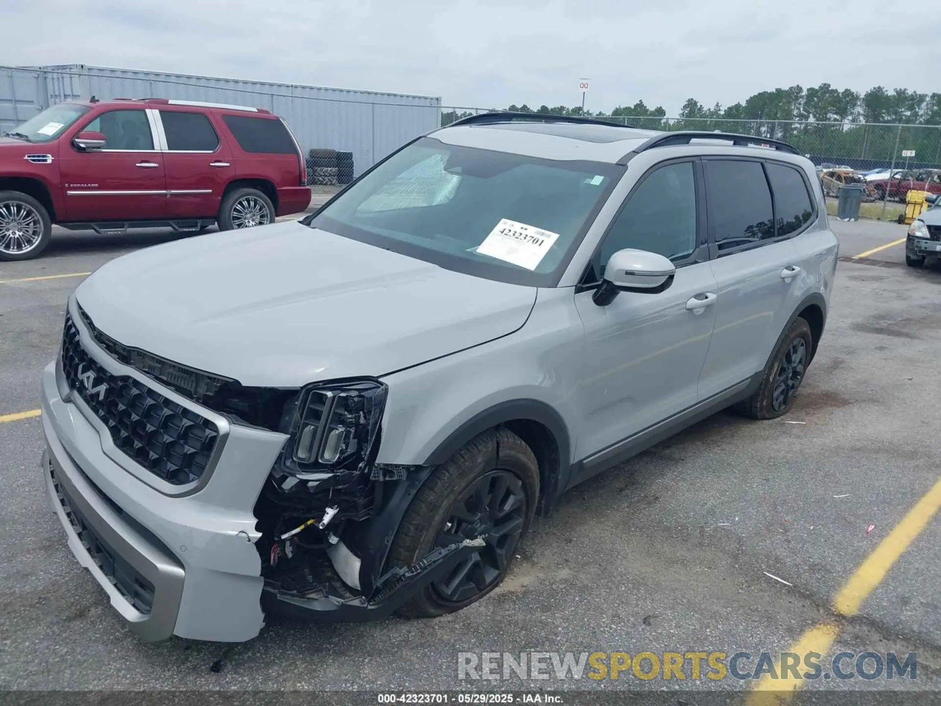2 fotografías del automóvil dañado 5XYP5DGC3PG381080 KIA TELLURIDE 2023