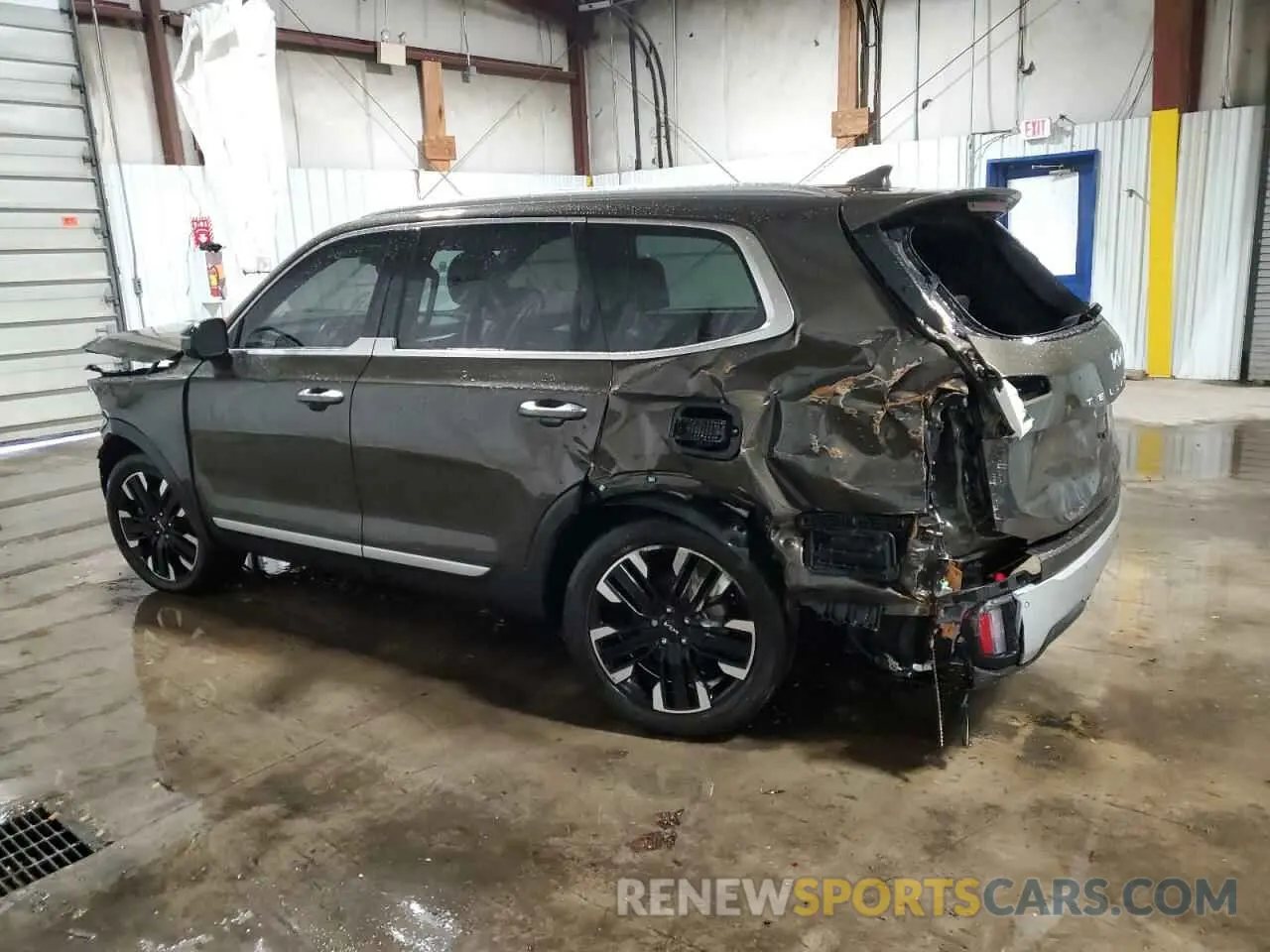 2 fotografías del automóvil dañado 5XYP5DGC4PG355197 KIA TELLURIDE 2023