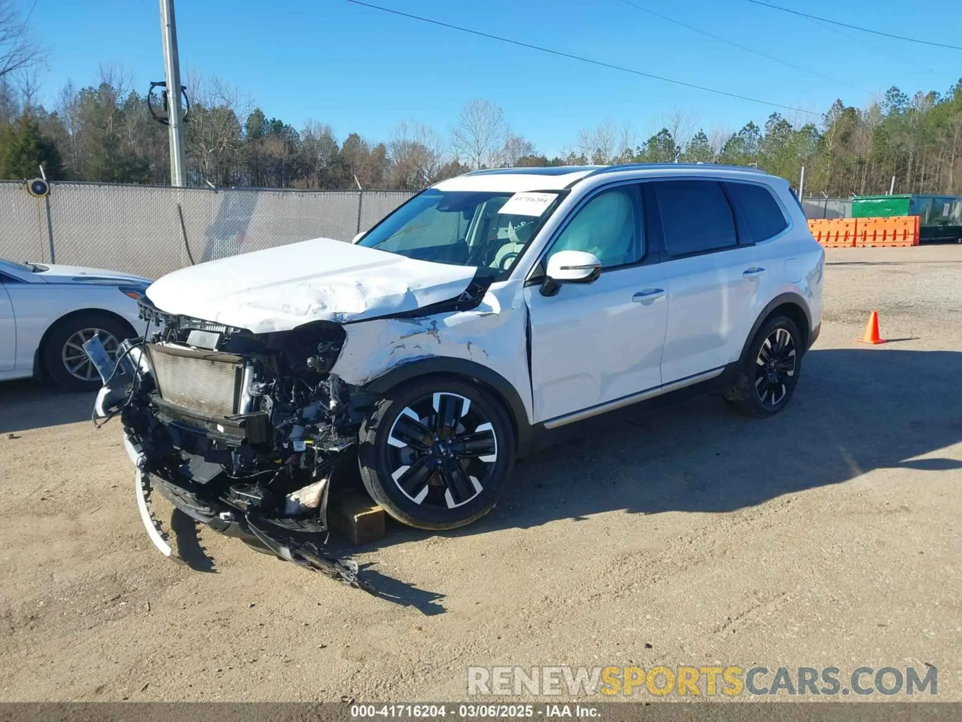 2 fotografías del automóvil dañado 5XYP5DGC7PG407504 KIA TELLURIDE 2023