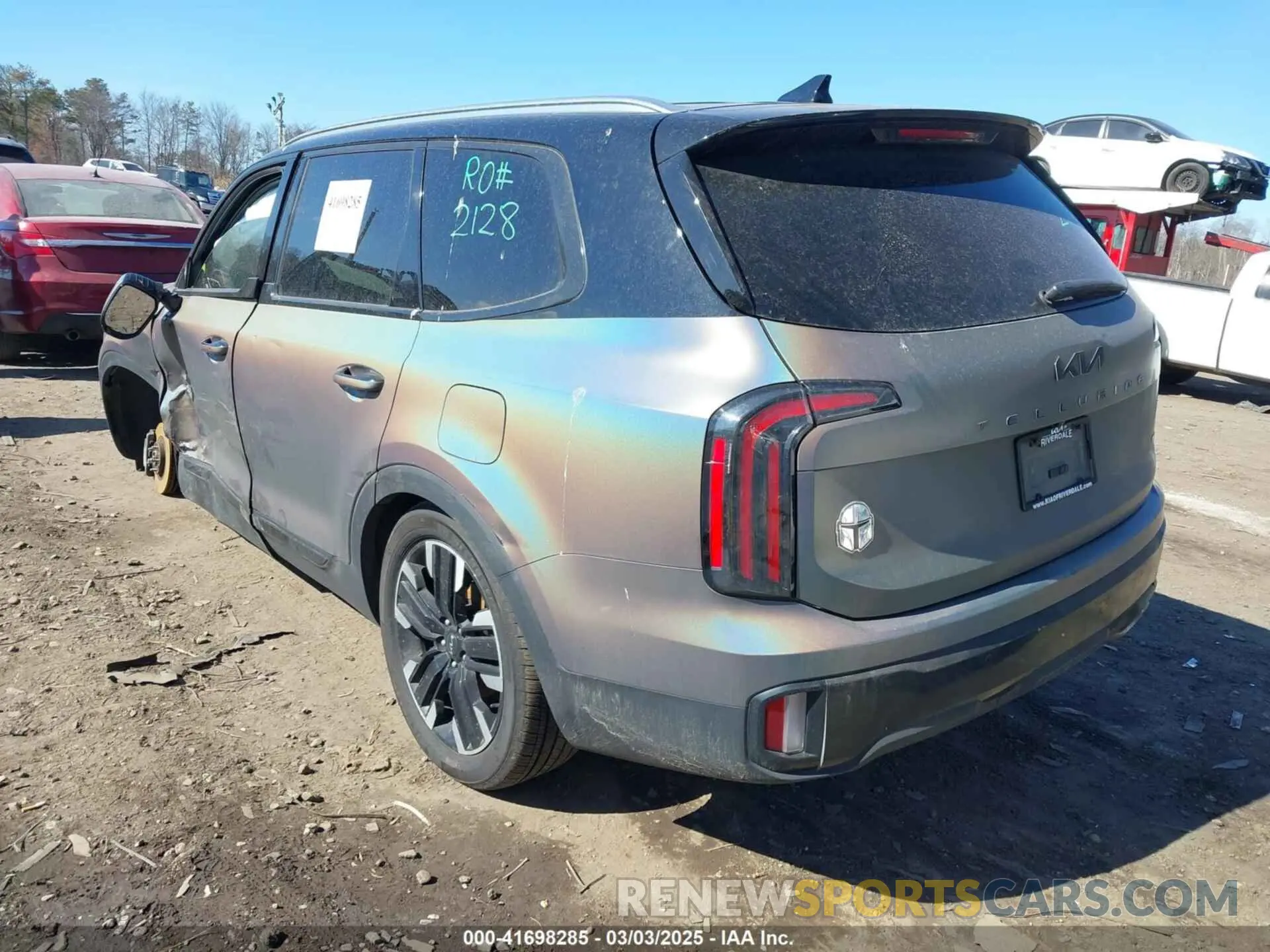 3 fotografías del automóvil dañado 5XYP5DGC8PG348690 KIA TELLURIDE 2023