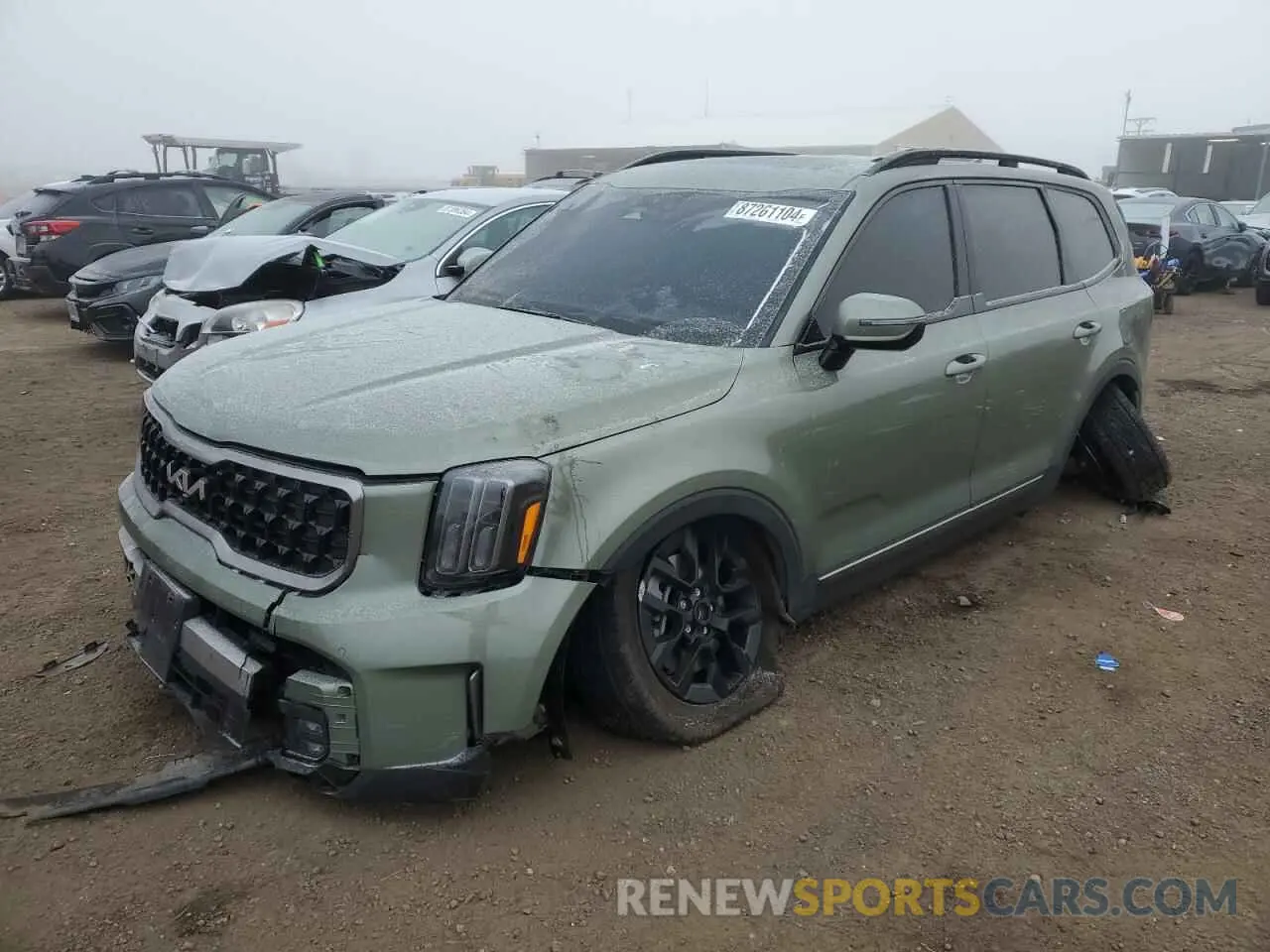 1 fotografías del automóvil dañado 5XYP5DGC8PG391376 KIA TELLURIDE 2023