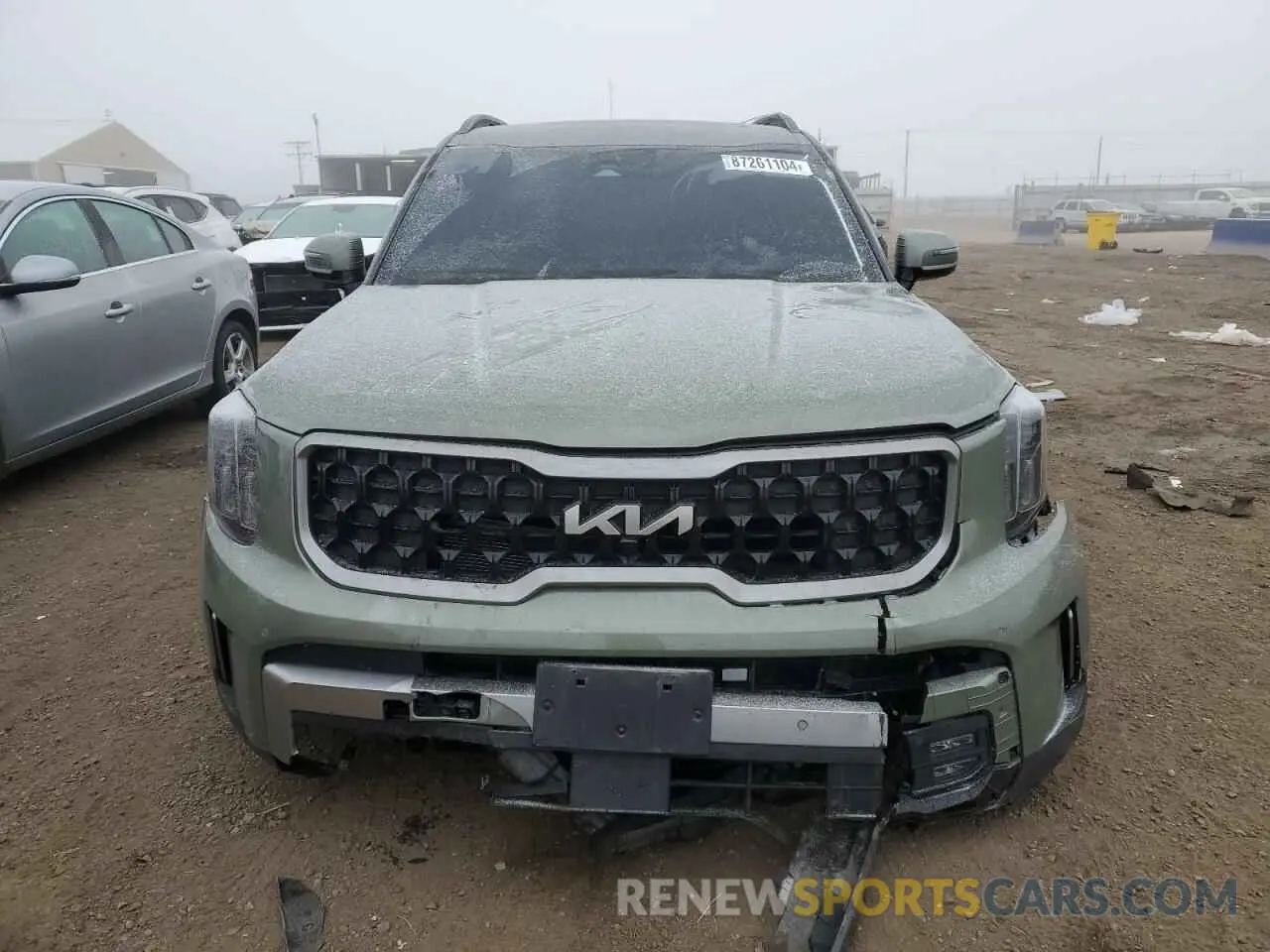 5 fotografías del automóvil dañado 5XYP5DGC8PG391376 KIA TELLURIDE 2023