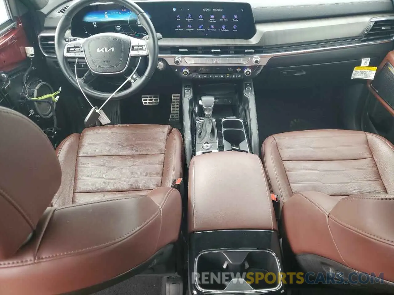 8 fotografías del automóvil dañado 5XYP5DGCXPG388639 KIA TELLURIDE 2023