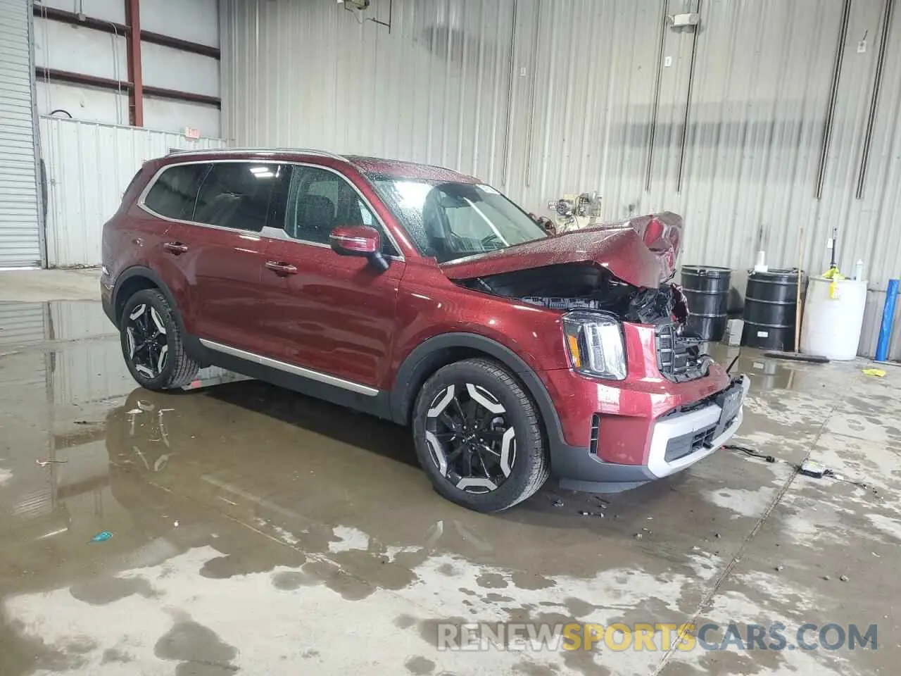 4 fotografías del automóvil dañado 5XYP6DGC1PG400495 KIA TELLURIDE 2023