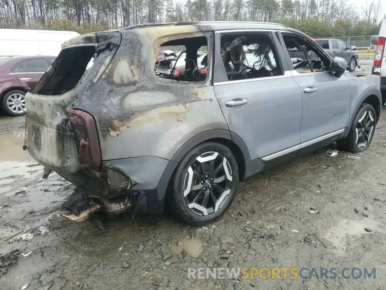 3 fotografías del automóvil dañado 5XYP6DGC4PG343032 KIA TELLURIDE 2023