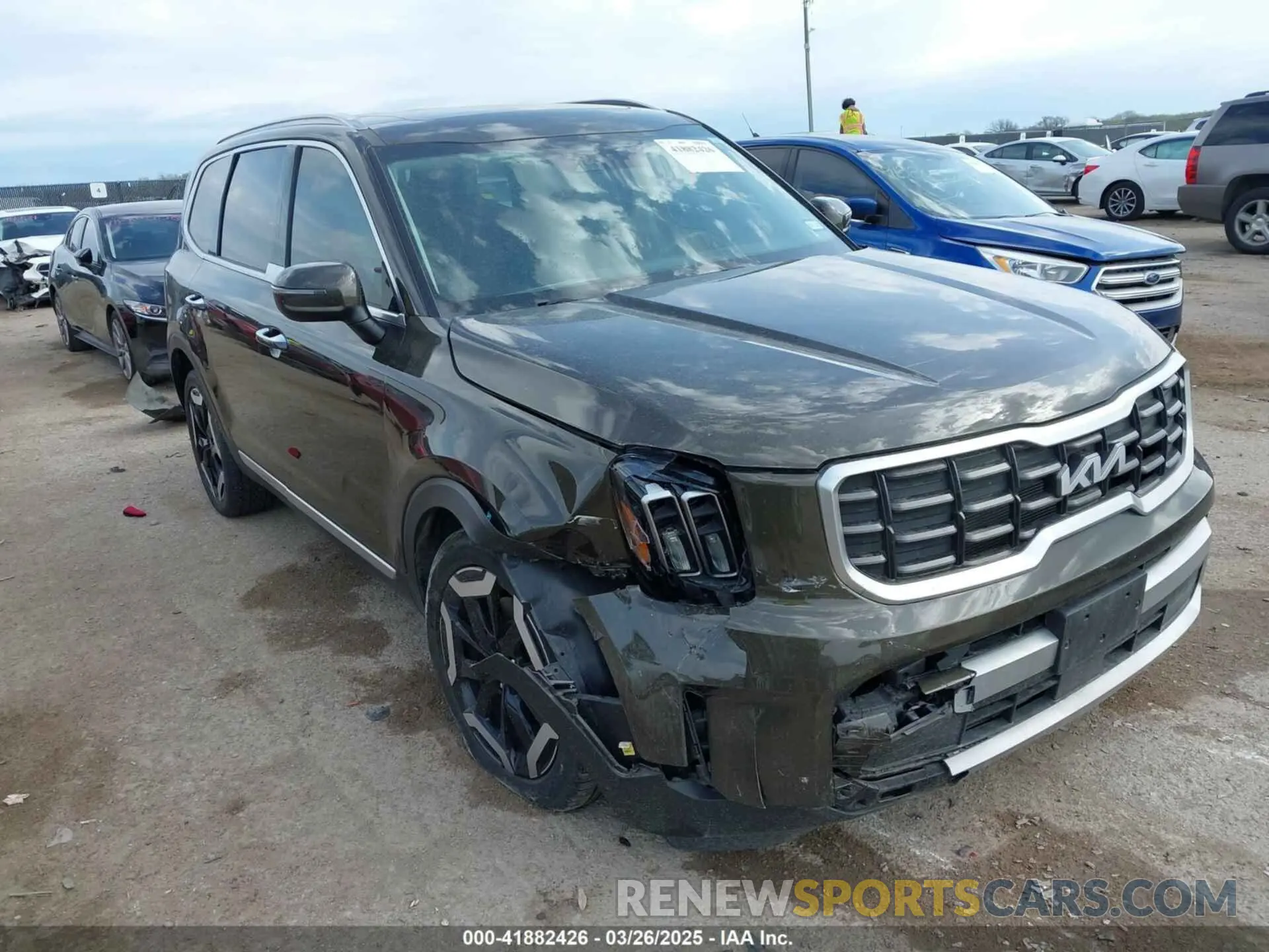 1 fotografías del automóvil dañado 5XYP6DGC5PG382910 KIA TELLURIDE 2023