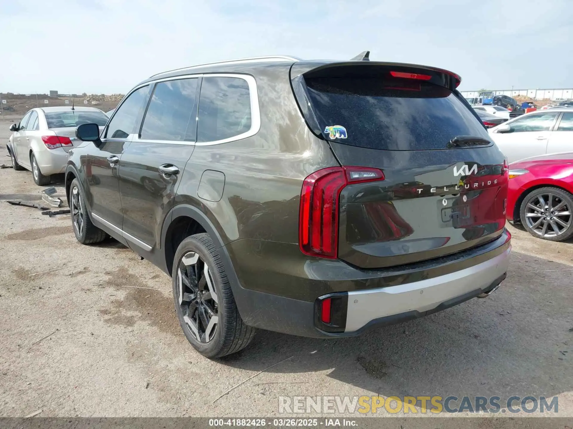 3 fotografías del automóvil dañado 5XYP6DGC5PG382910 KIA TELLURIDE 2023