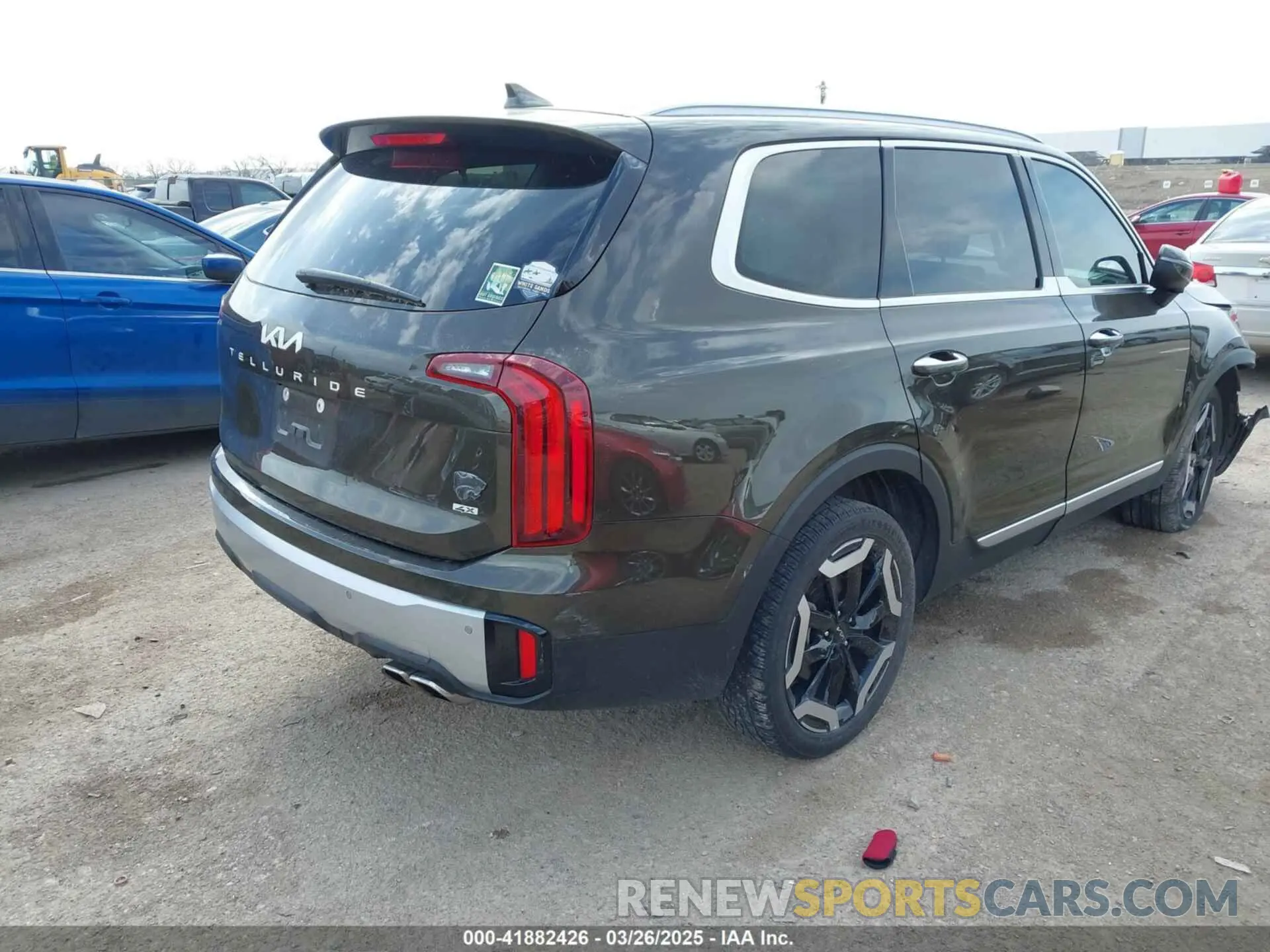 4 fotografías del automóvil dañado 5XYP6DGC5PG382910 KIA TELLURIDE 2023