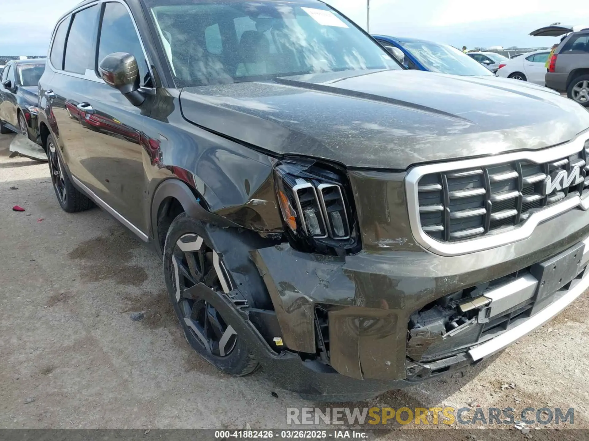 6 fotografías del automóvil dañado 5XYP6DGC5PG382910 KIA TELLURIDE 2023