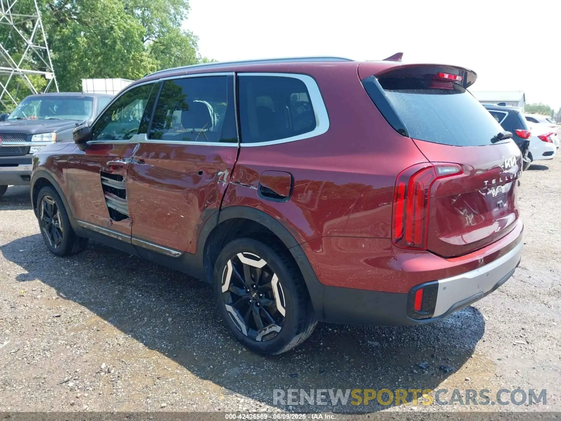 6 fotografías del automóvil dañado 5XYP6DGC6PG338527 KIA TELLURIDE 2023