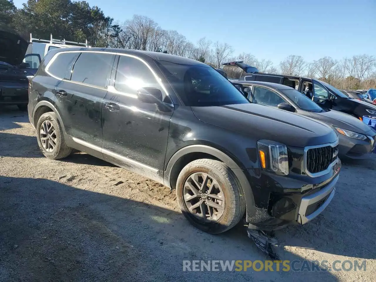 4 fotografías del automóvil dañado 5XYP24GC4RG430198 KIA TELLURIDE 2024