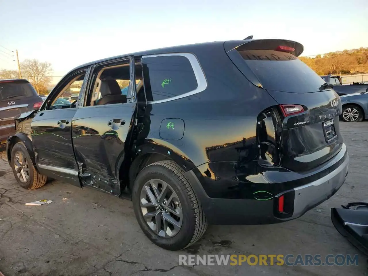 2 fotografías del automóvil dañado 5XYP24GC5RG525496 KIA TELLURIDE 2024