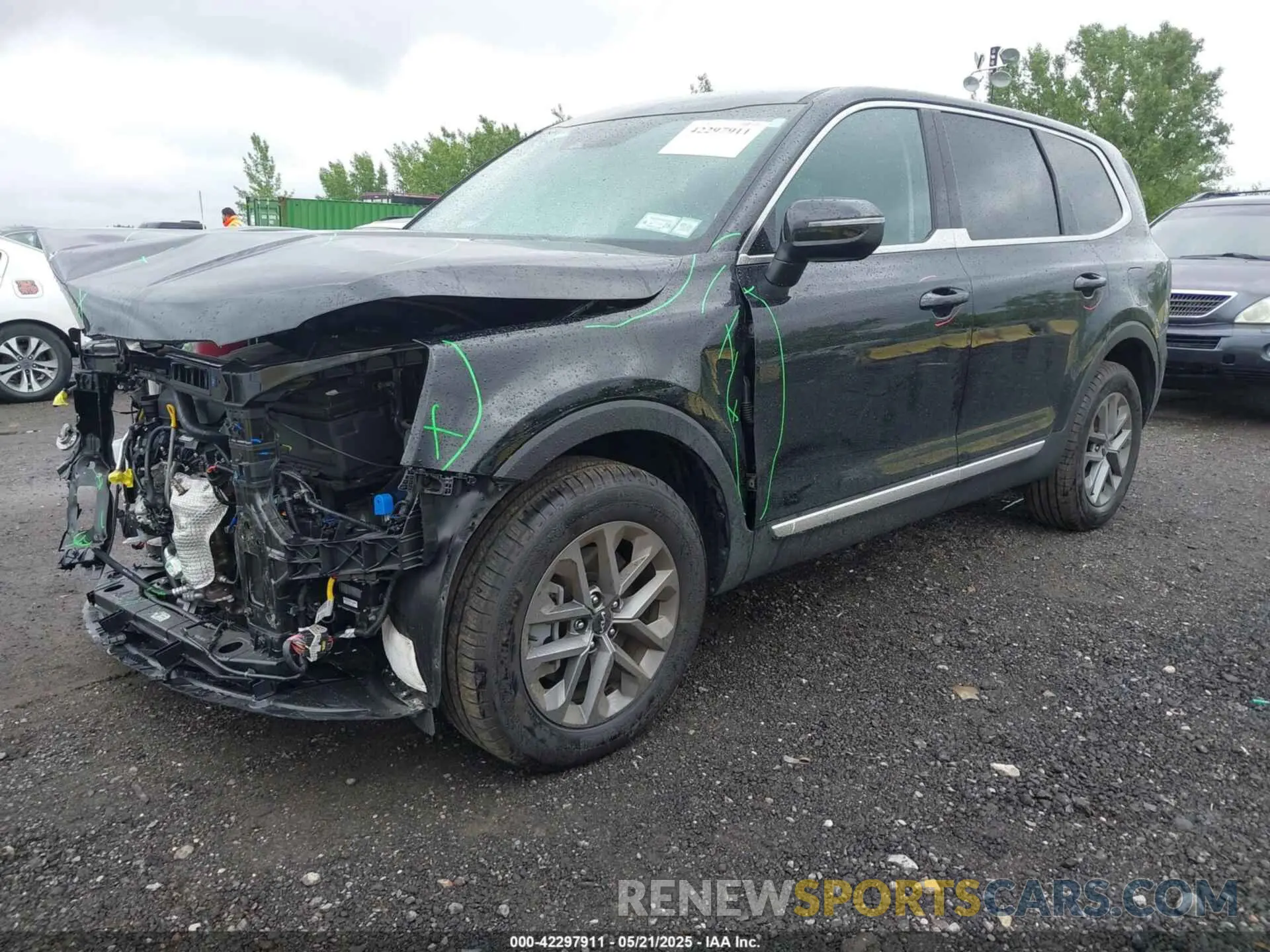 2 fotografías del automóvil dañado 5XYP2DGC5RG494993 KIA TELLURIDE 2024
