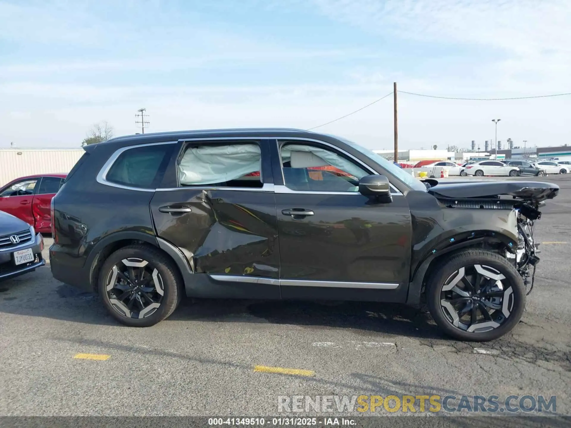 12 fotografías del automóvil dañado 5XYP34GC3RG521217 KIA TELLURIDE 2024