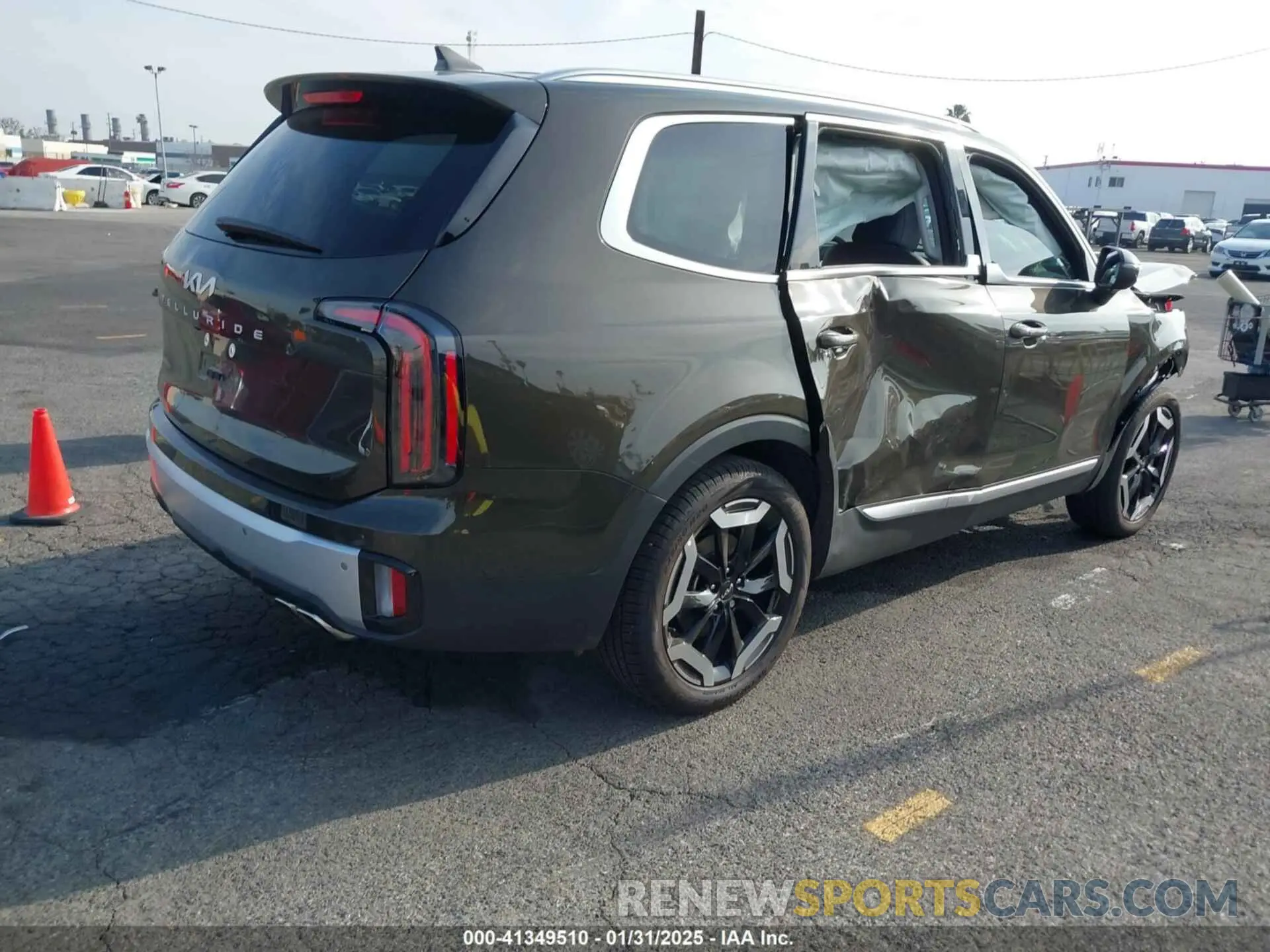 4 fotografías del automóvil dañado 5XYP34GC3RG521217 KIA TELLURIDE 2024