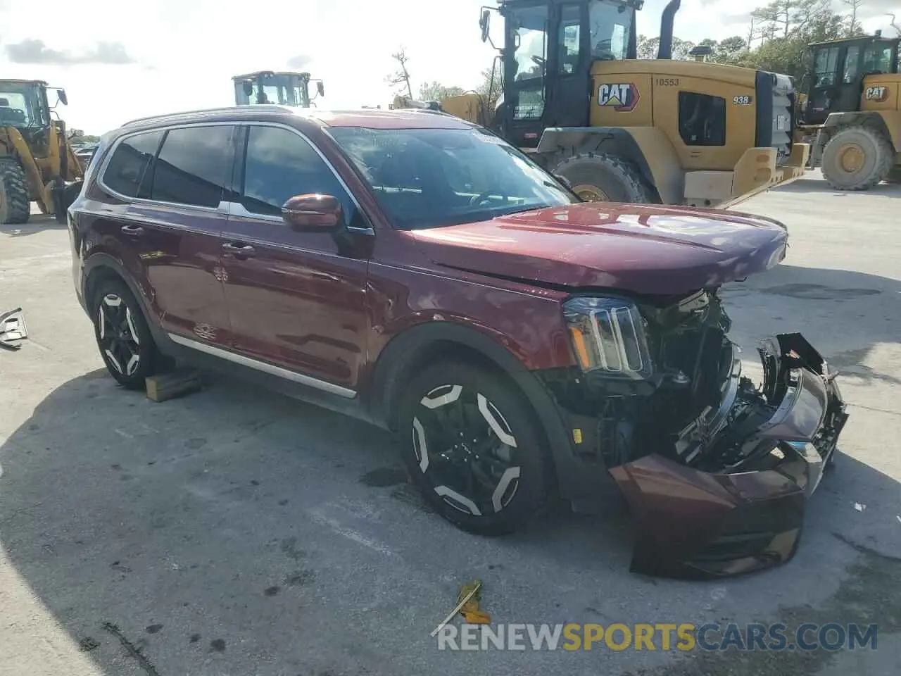 4 fotografías del automóvil dañado 5XYP34GC3RG554511 KIA TELLURIDE 2024