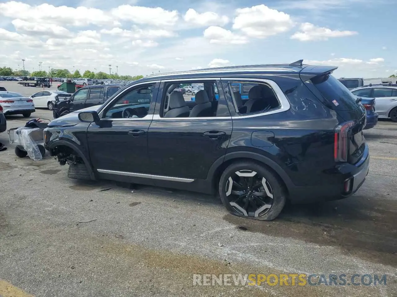 2 fotografías del automóvil dañado 5XYP34GC6RG443368 KIA TELLURIDE 2024